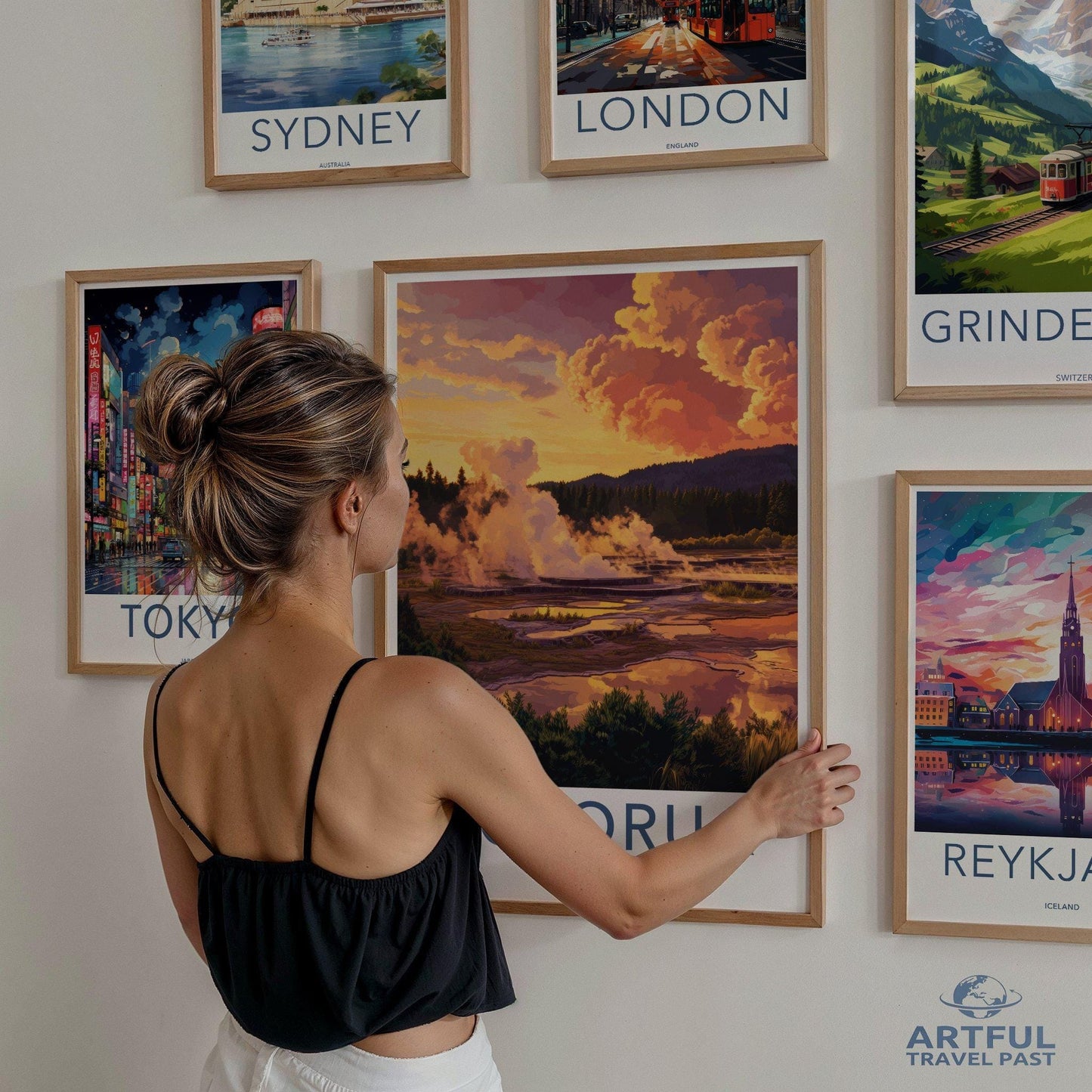 Rotorua Poster - New Zealand Wall Art