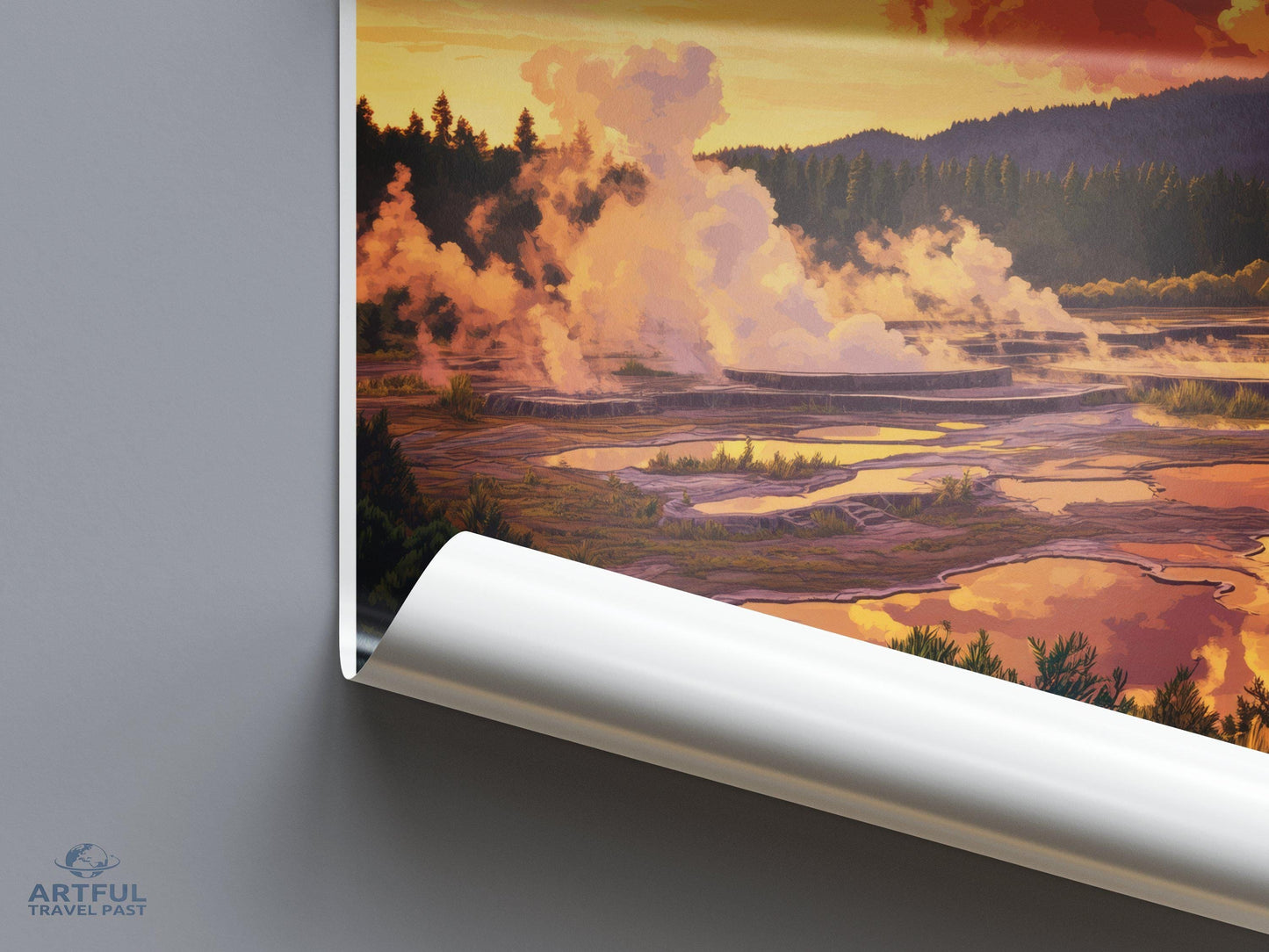 Rotorua Poster - New Zealand Wall Art