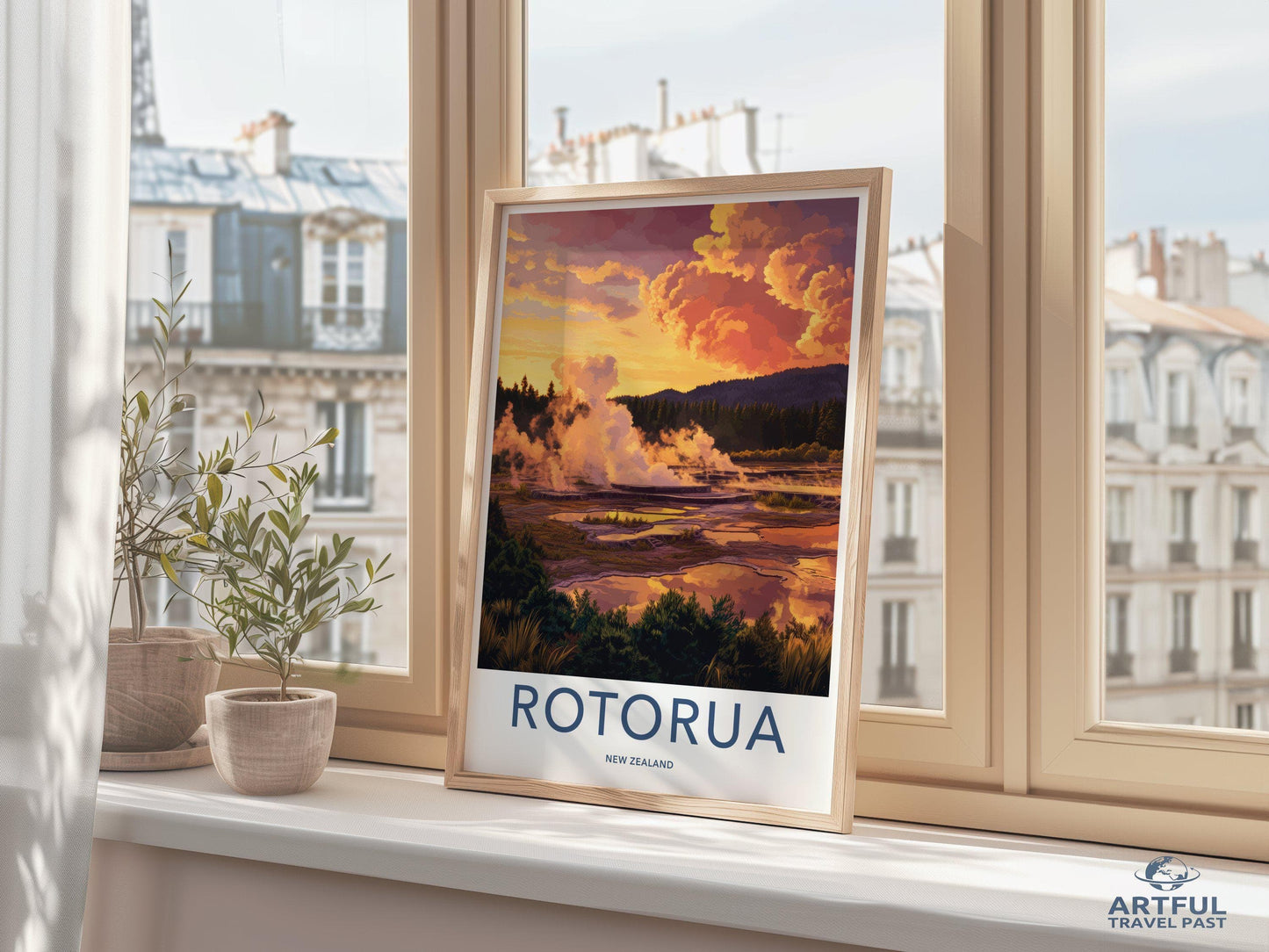 Rotorua Poster - New Zealand Wall Art