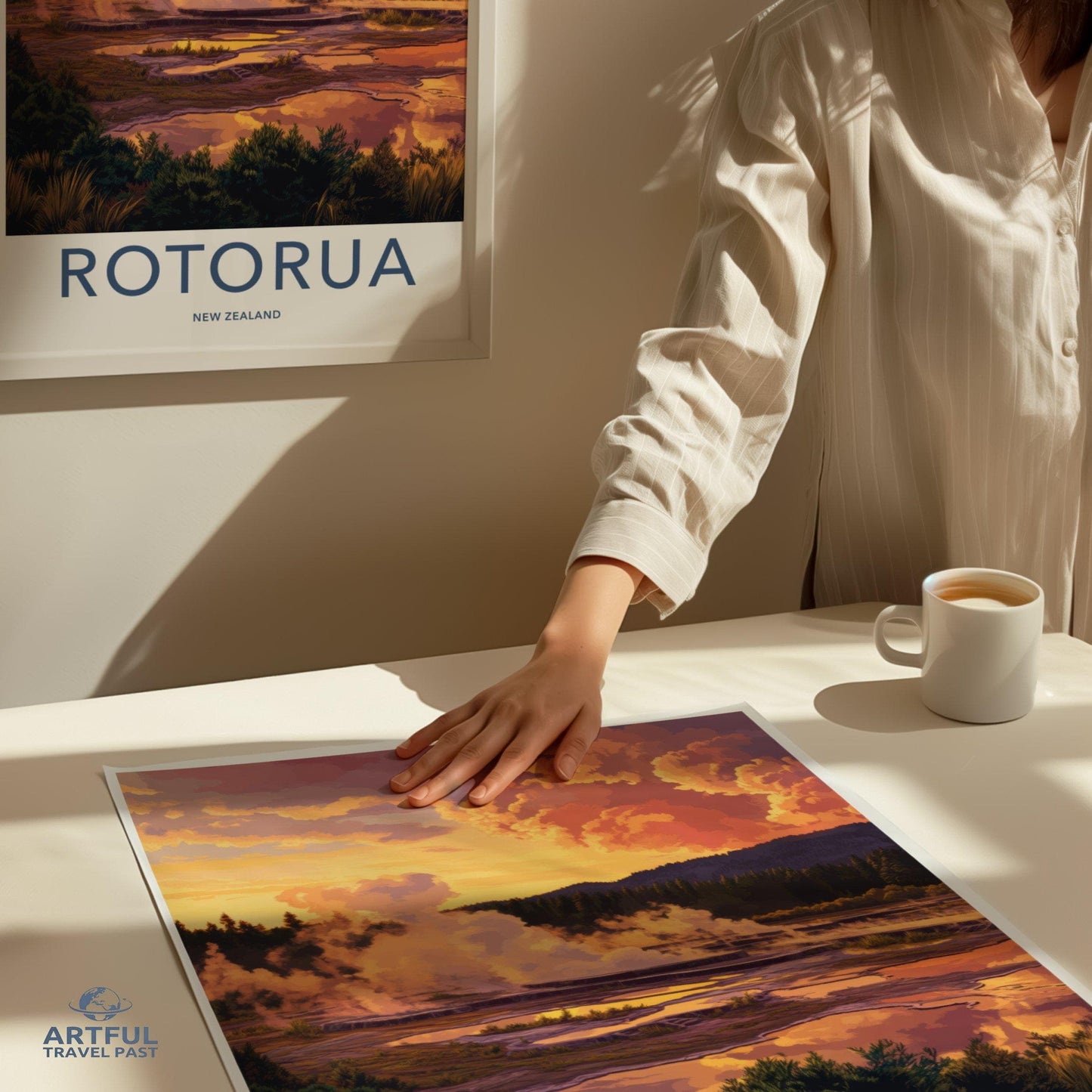Rotorua Poster - New Zealand Wall Art