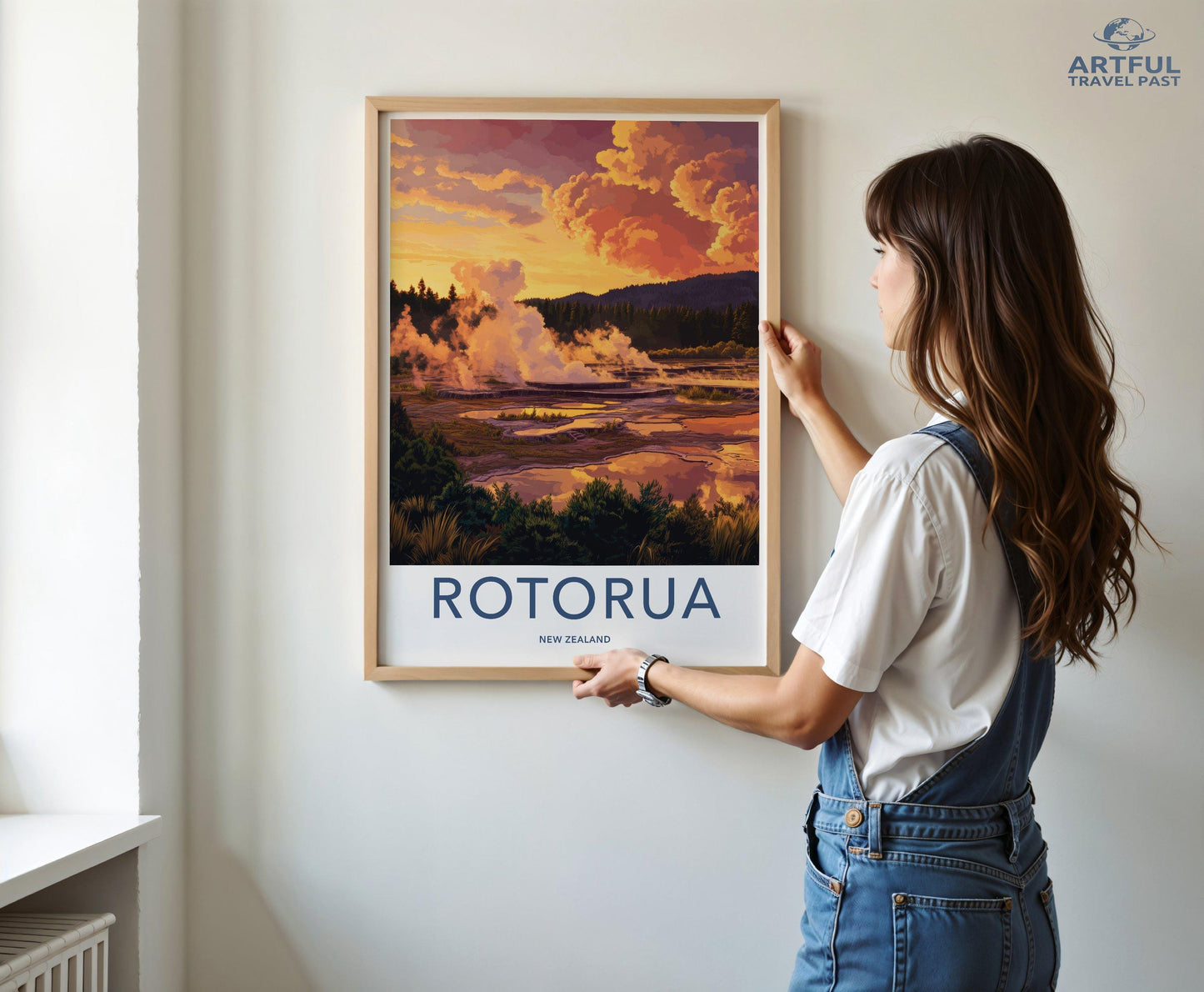 Rotorua Poster - New Zealand Wall Art