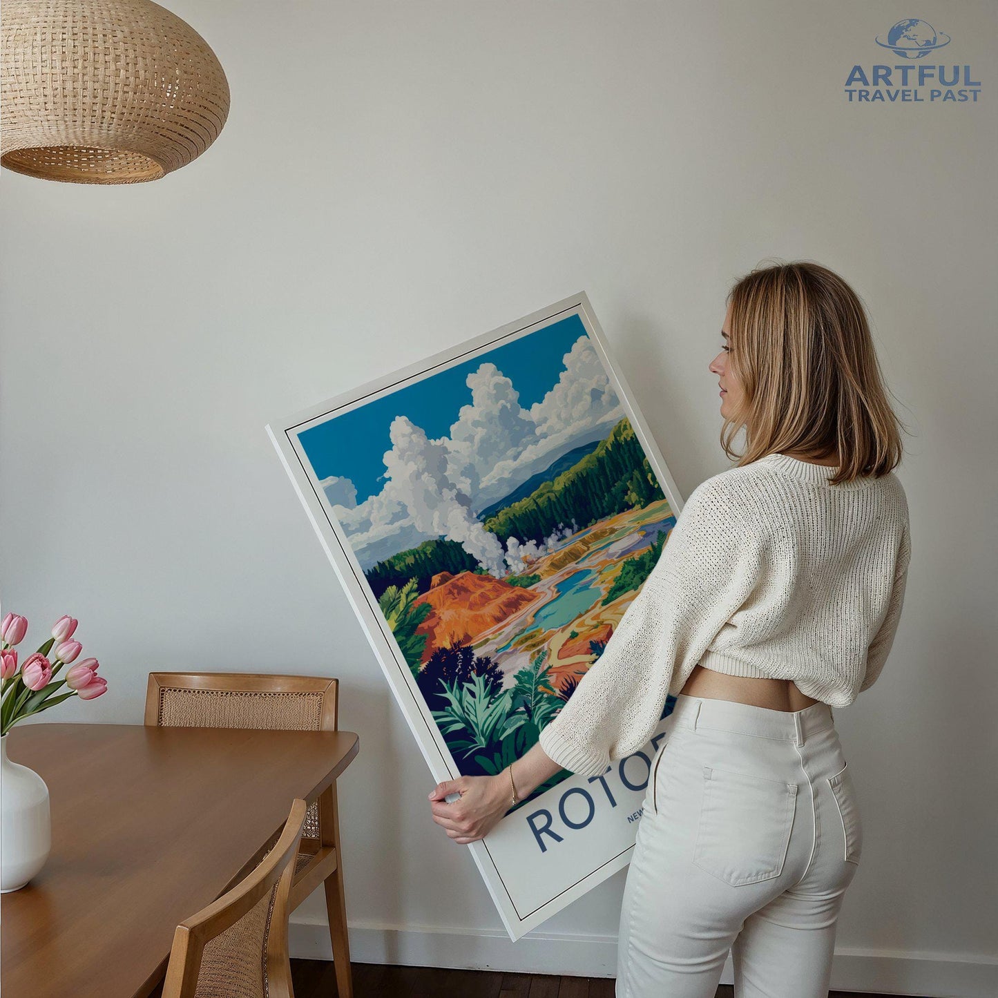 Rotorua Poster - New Zealand Wall Art