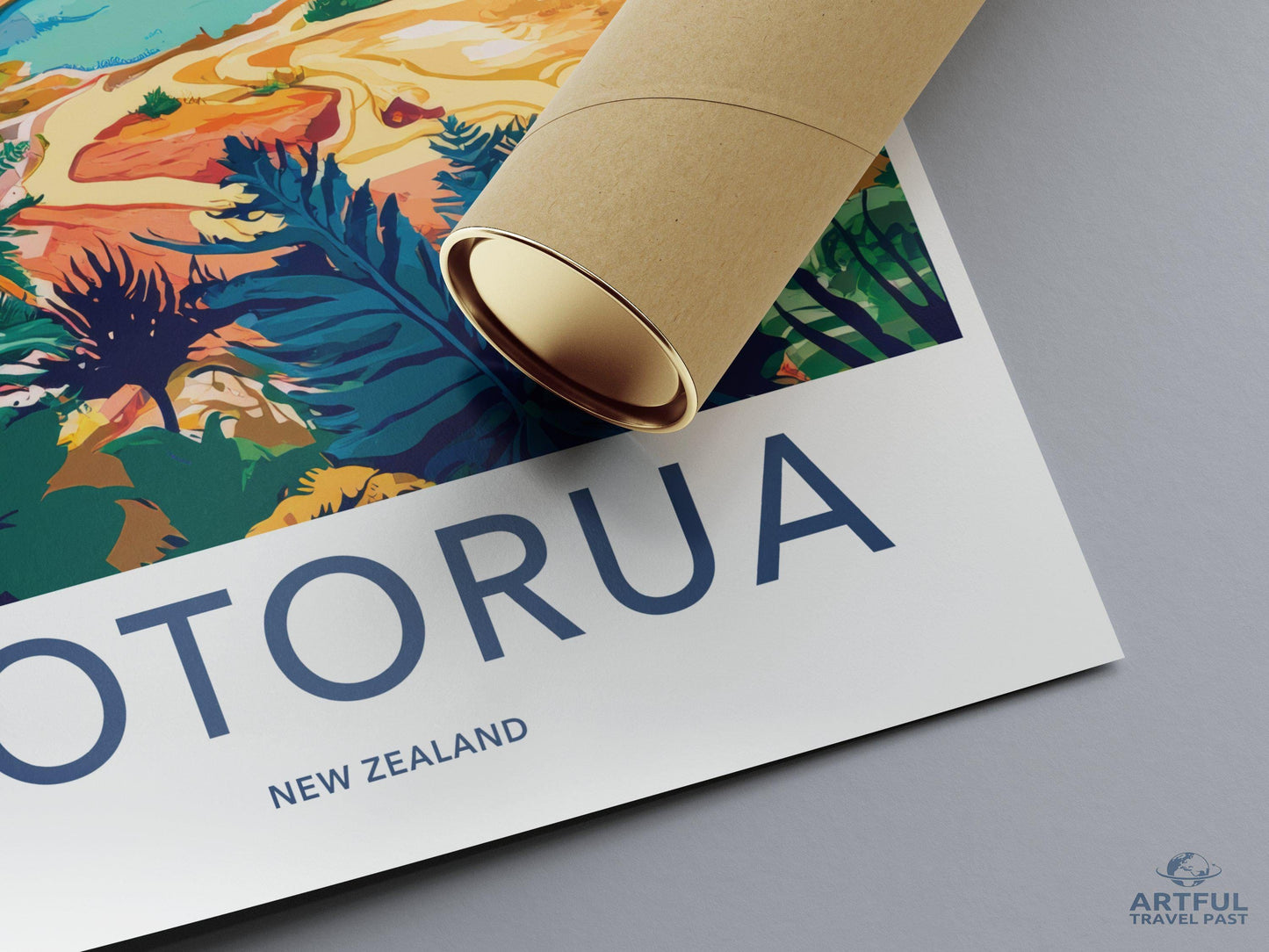 Rotorua Poster - New Zealand Wall Art