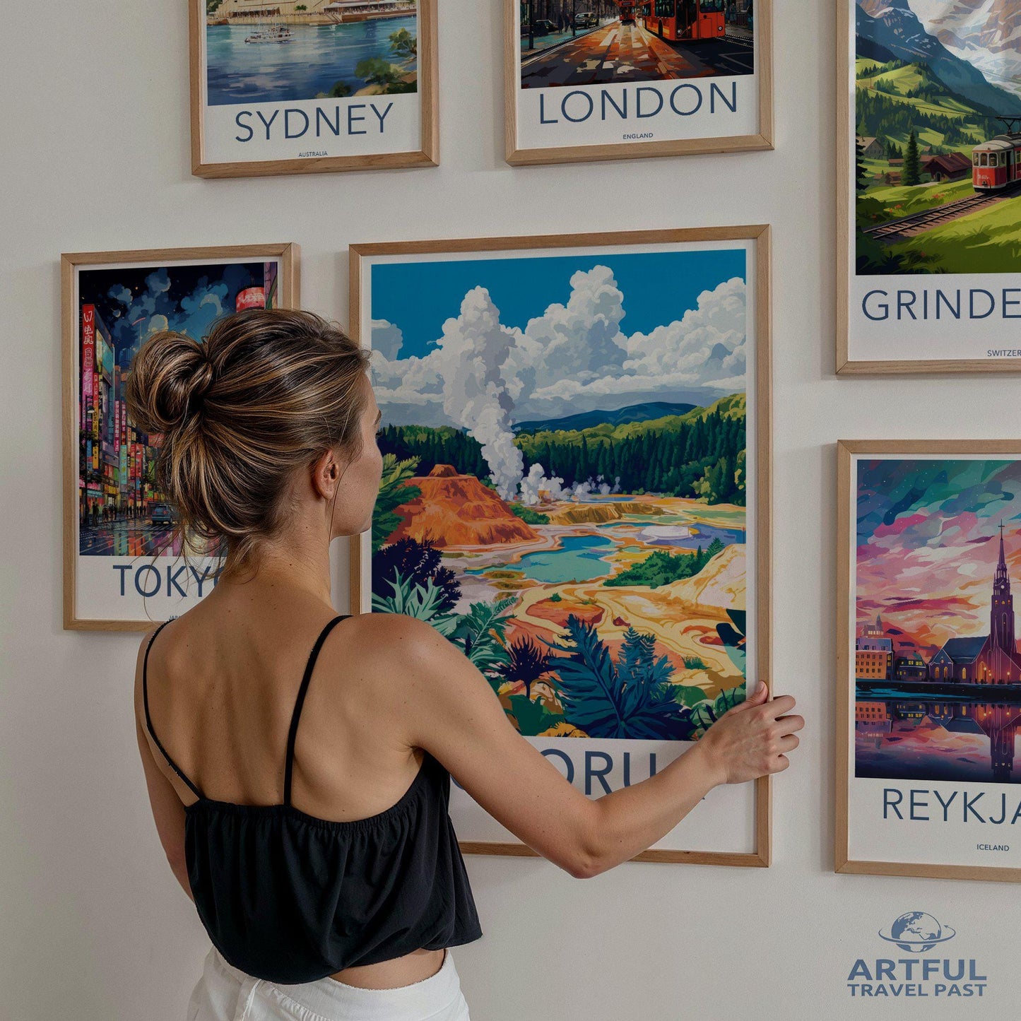Rotorua Poster - New Zealand Wall Art