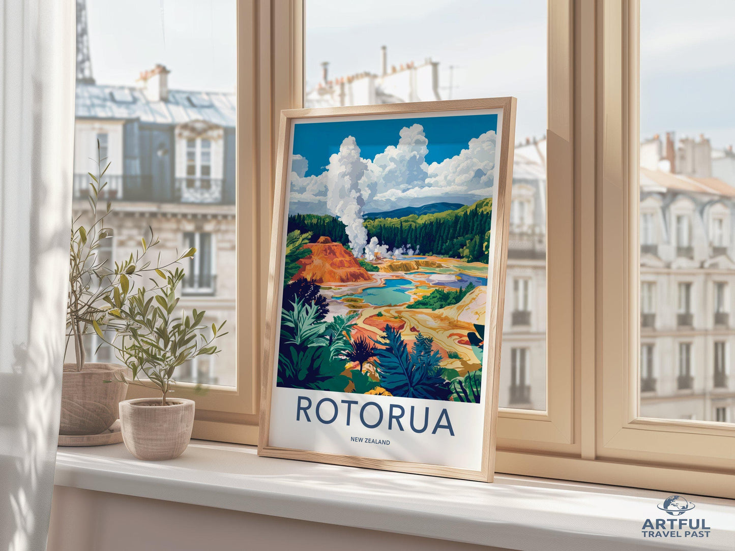 Rotorua Poster - New Zealand Wall Art