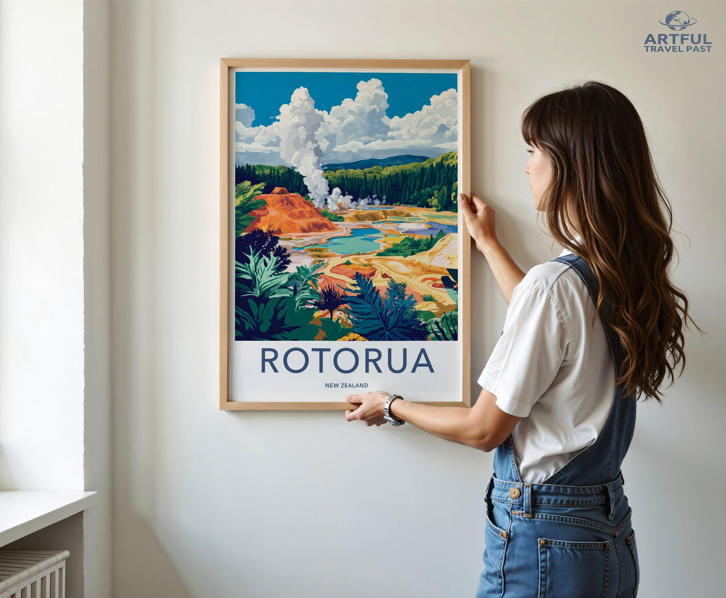 Rotorua Poster - New Zealand Wall Art
