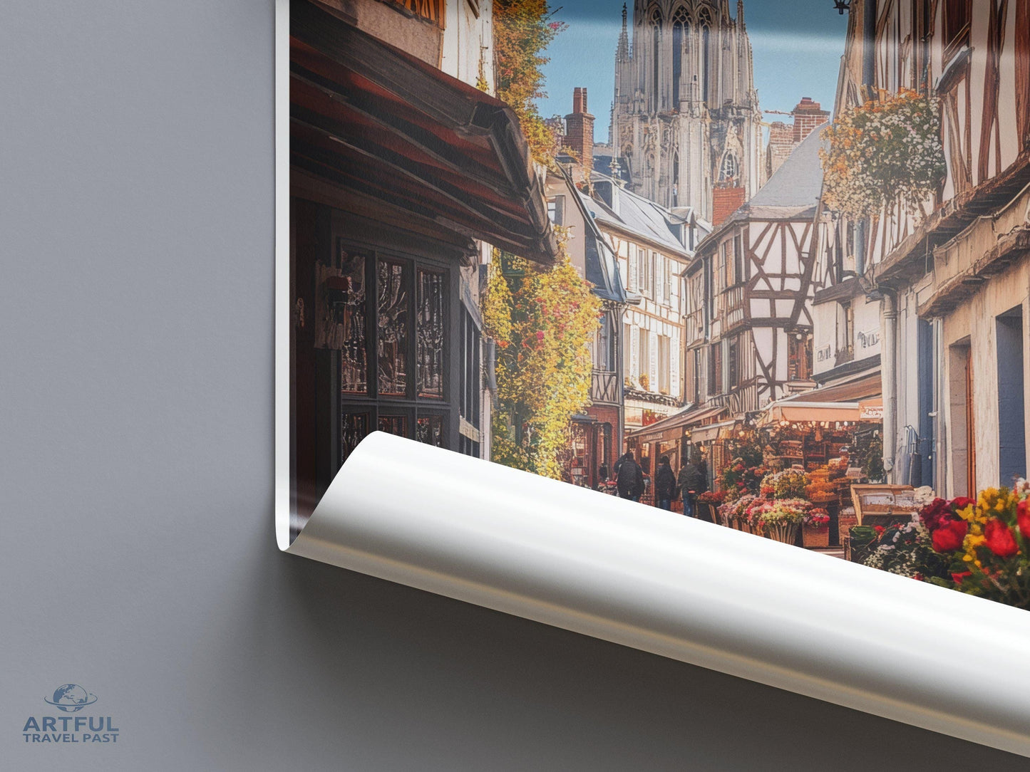 Rouen Poster | France Wall Art | Europe Decor