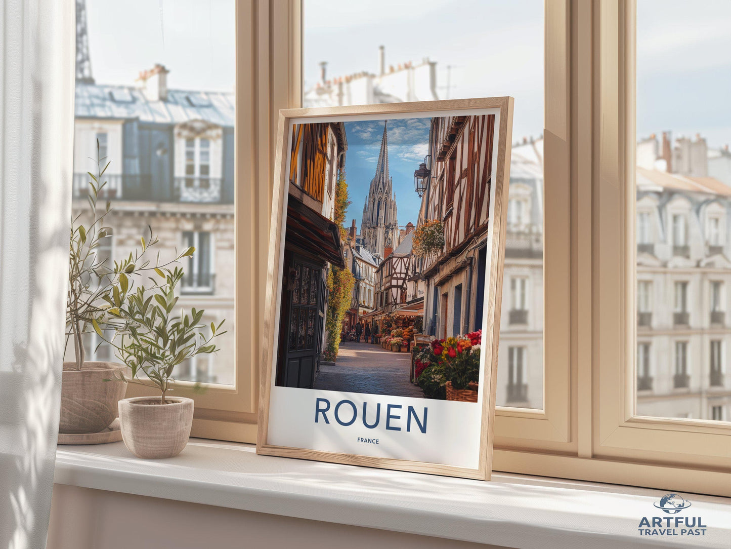 Rouen Poster | France Wall Art | Europe Decor