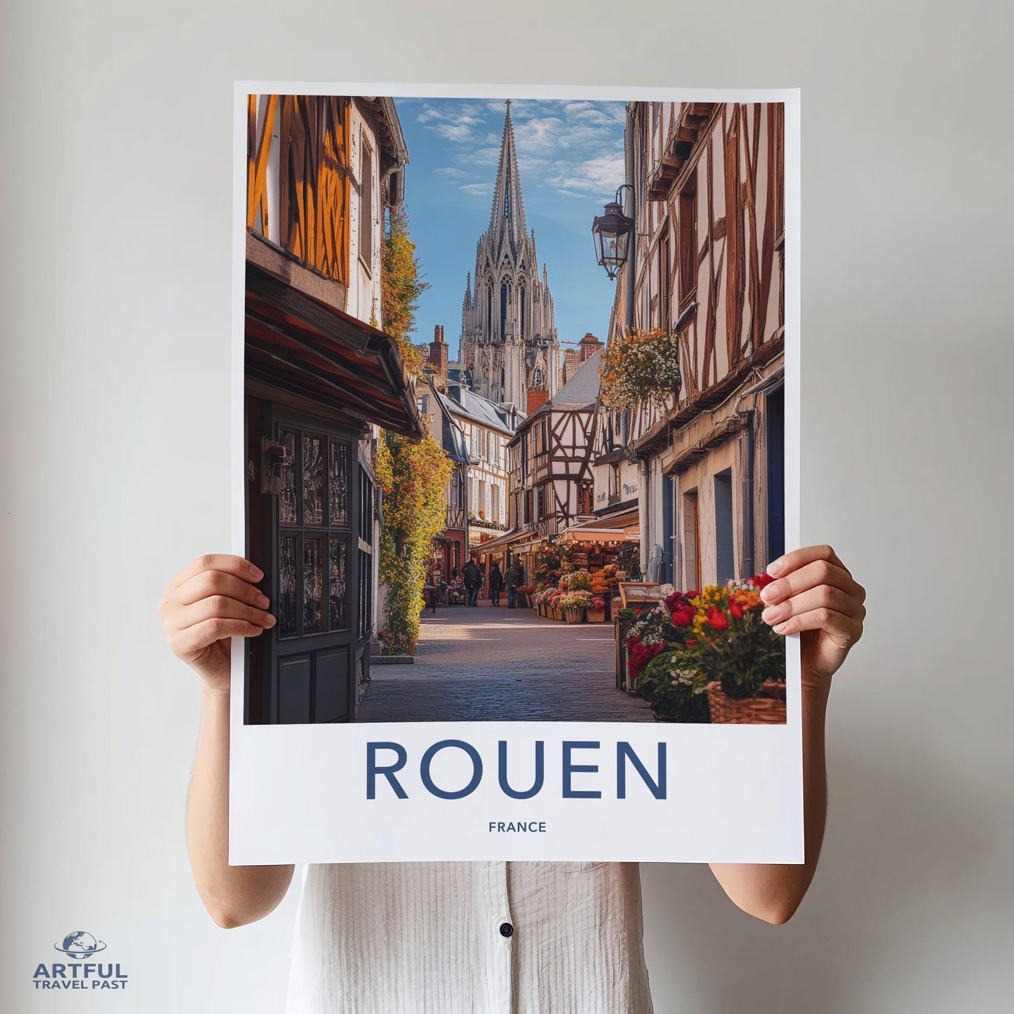 Rouen Poster | France Wall Art | Europe Decor