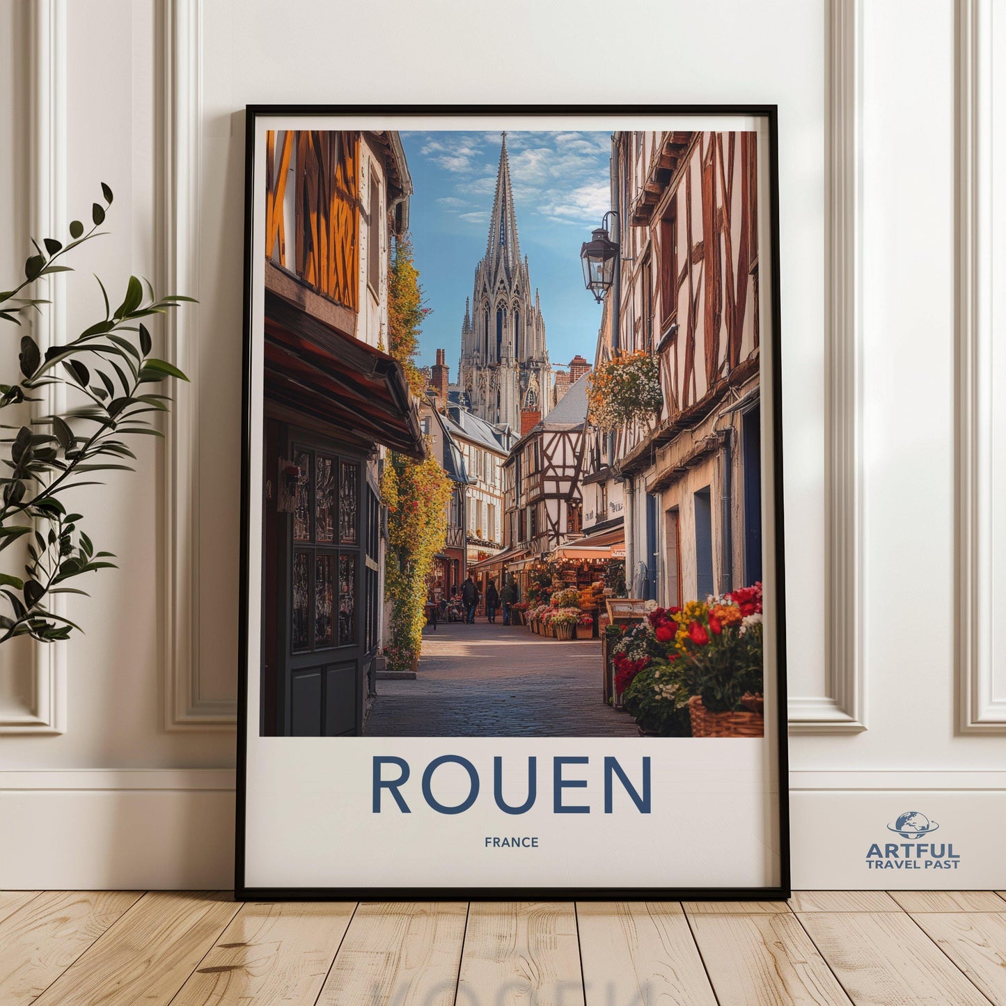 Rouen Poster | France Wall Art | Europe Decor