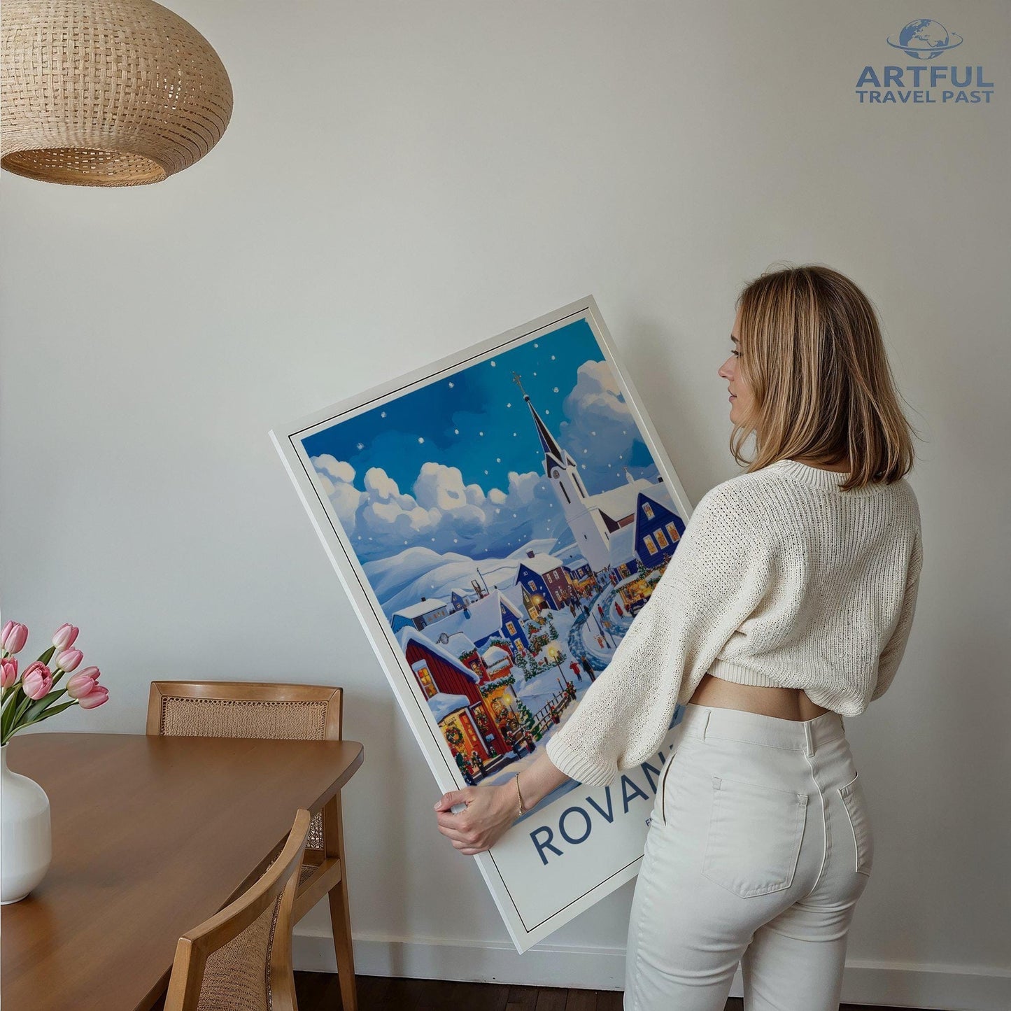 Rovaniemi Poster | Finland Wall Art | Scandinavia Decor
