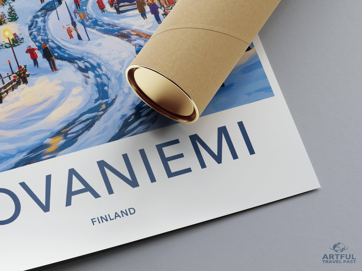 Rovaniemi Poster | Finland Wall Art | Scandinavia Decor