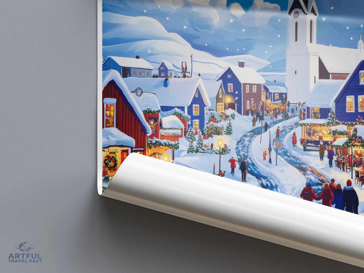 Rovaniemi Poster | Finland Wall Art | Scandinavia Decor