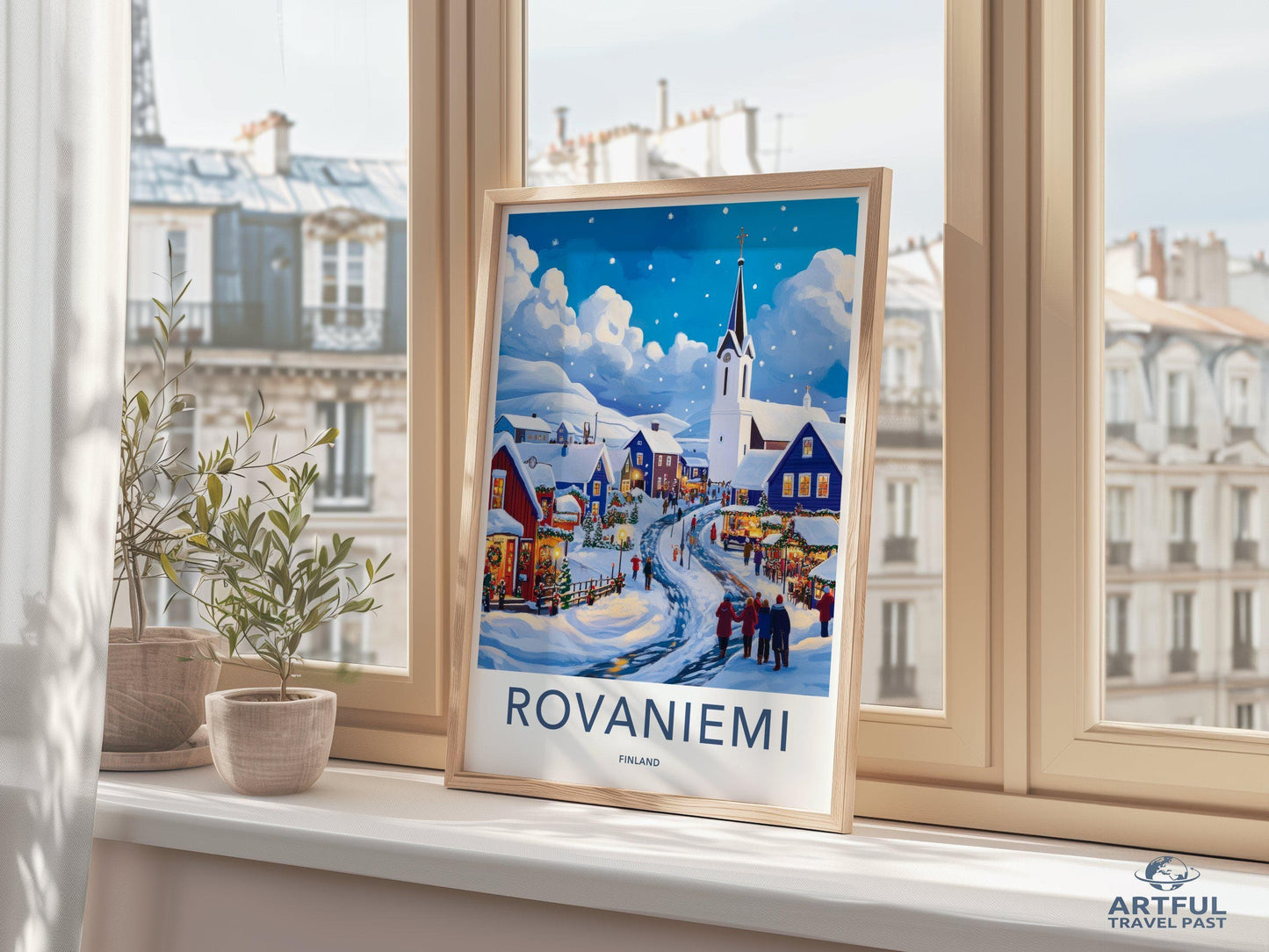 Rovaniemi Poster | Finland Wall Art | Scandinavia Decor
