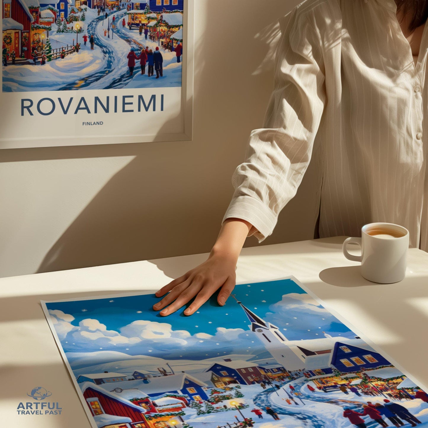 Rovaniemi Poster | Finland Wall Art | Scandinavia Decor