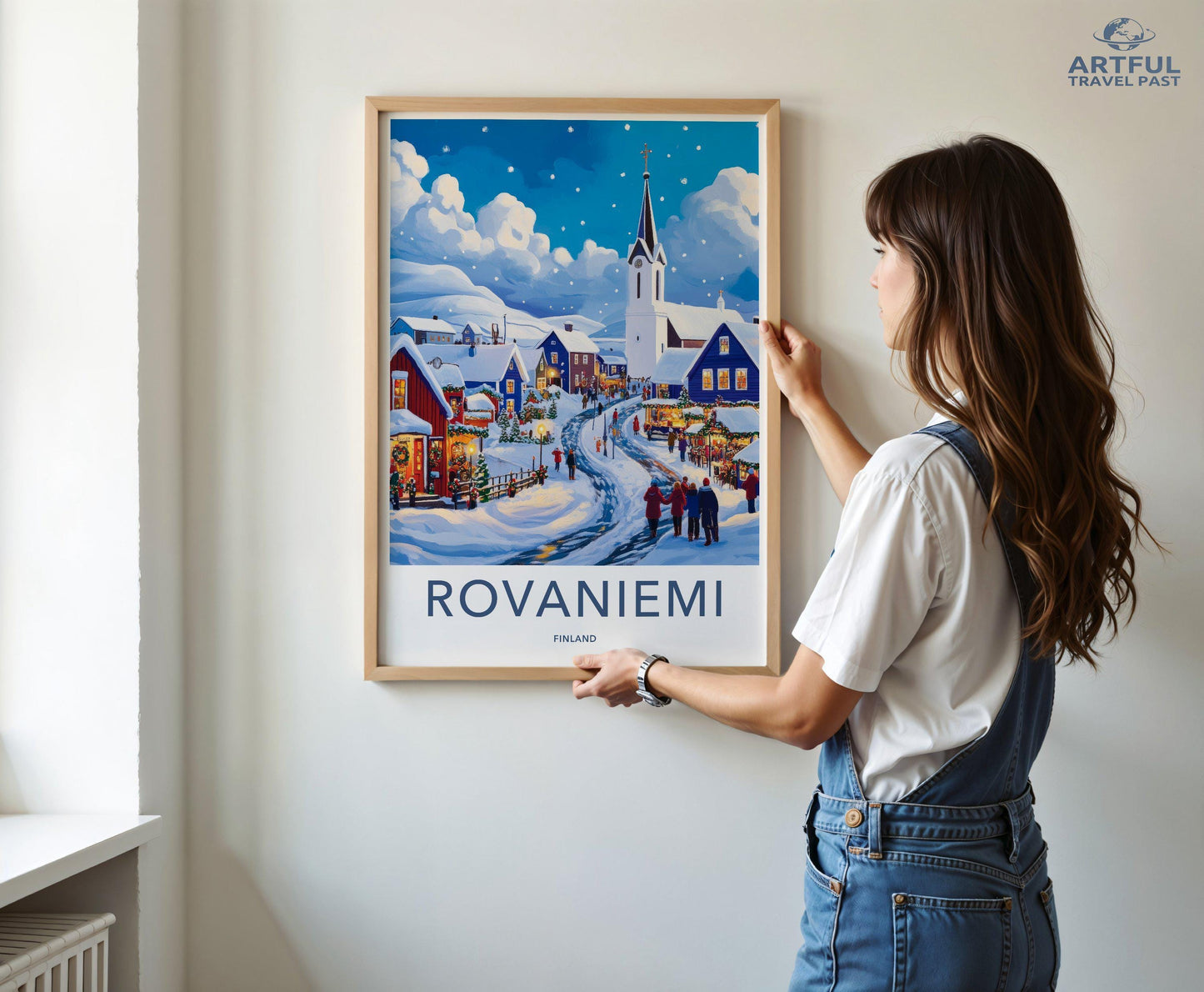 Rovaniemi Poster | Finland Wall Art | Scandinavia Decor