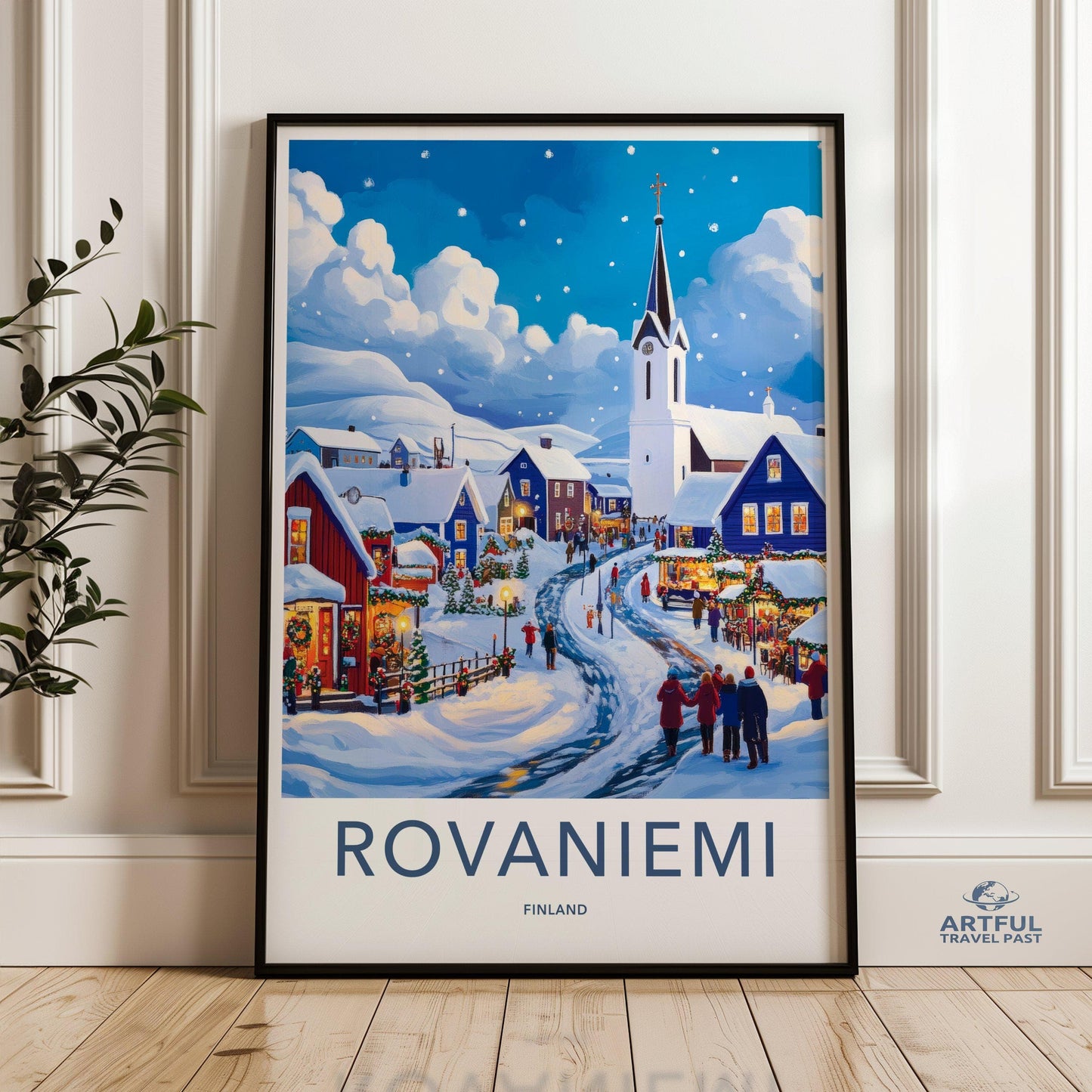 Rovaniemi Poster | Finland Wall Art | Scandinavia Decor