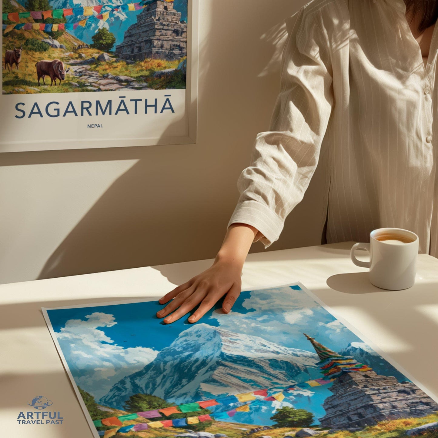 Sagarmatha Everest Poster - Nepal Wall Art