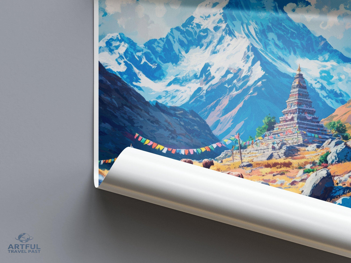 Sagarmatha National Park Poster | Nepal Wall Art