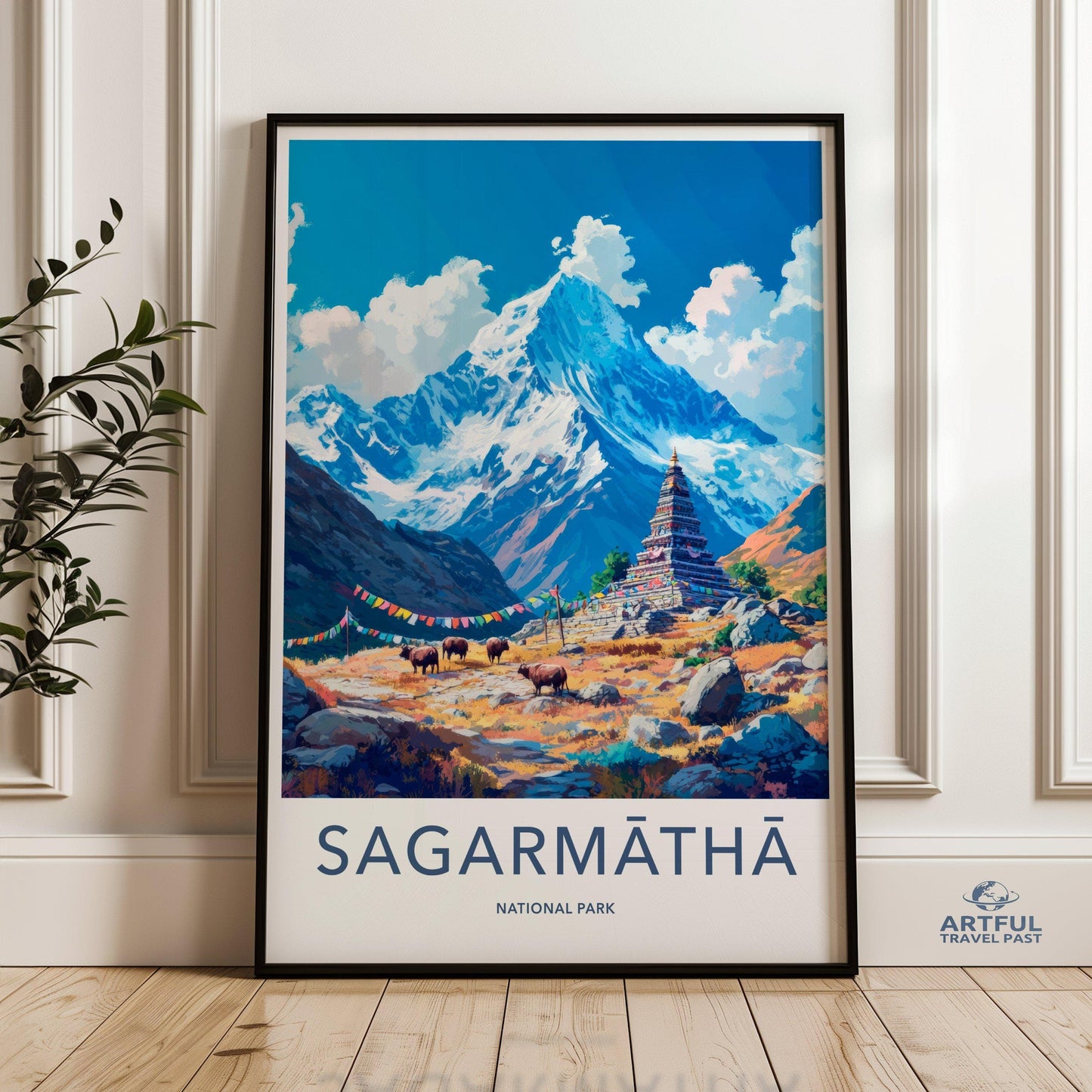 Sagarmatha National Park Poster | Nepal Wall Art