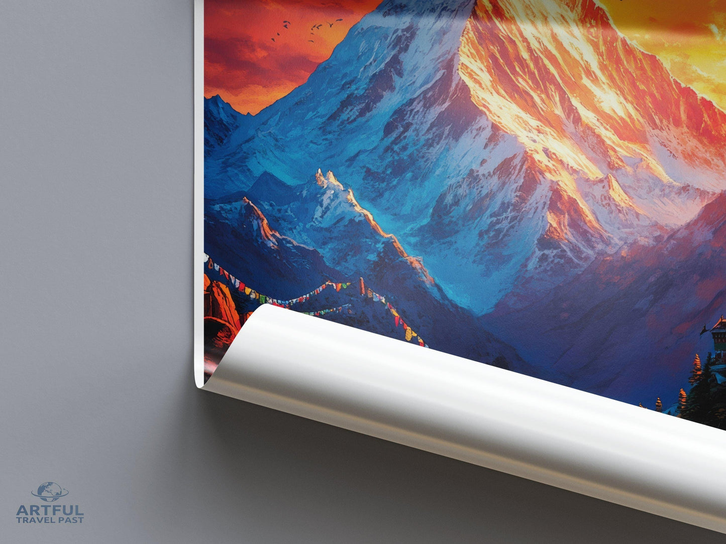 Sagarmatha Poster - Nepal Wall Art