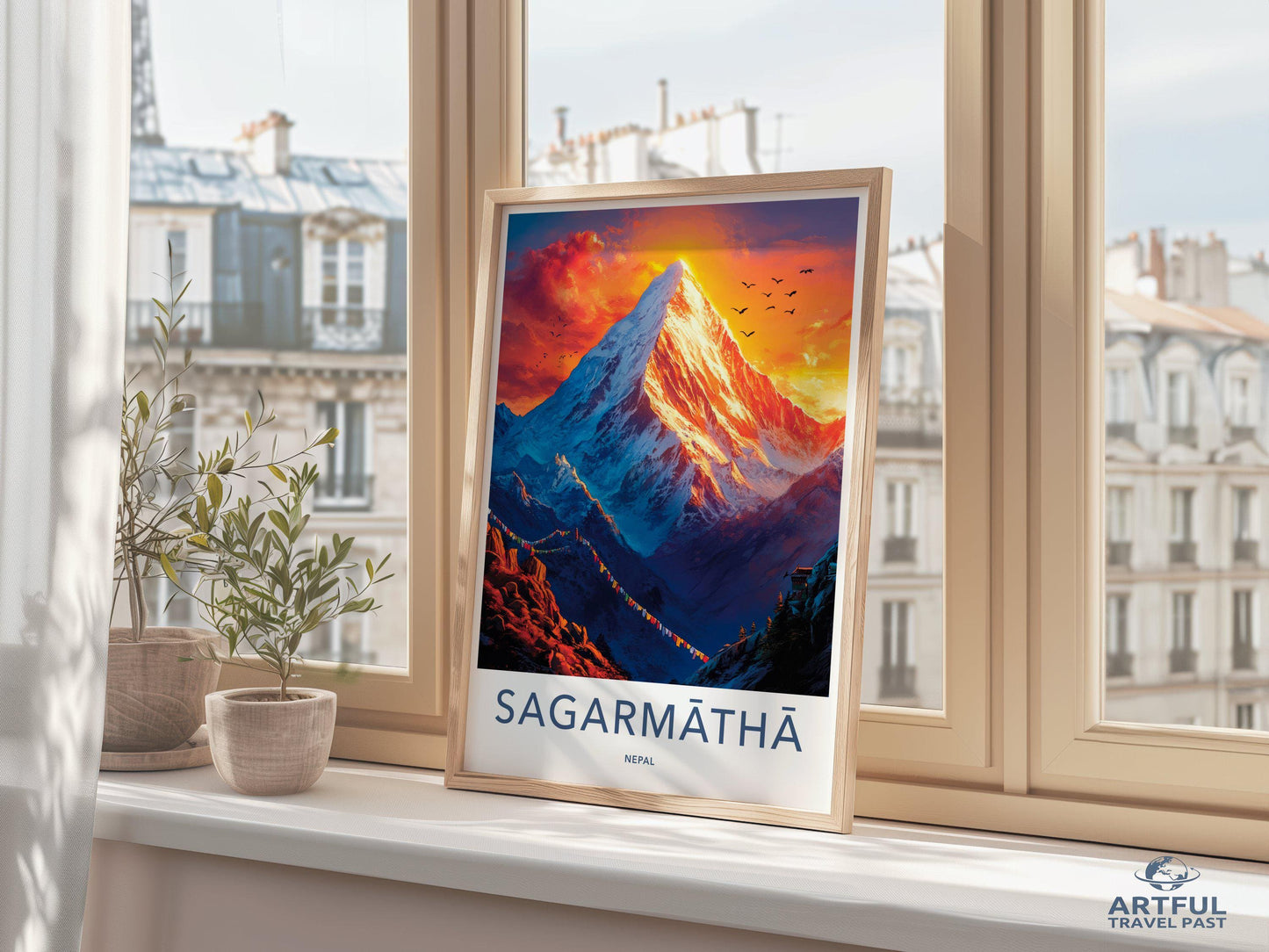 Sagarmatha Poster - Nepal Wall Art