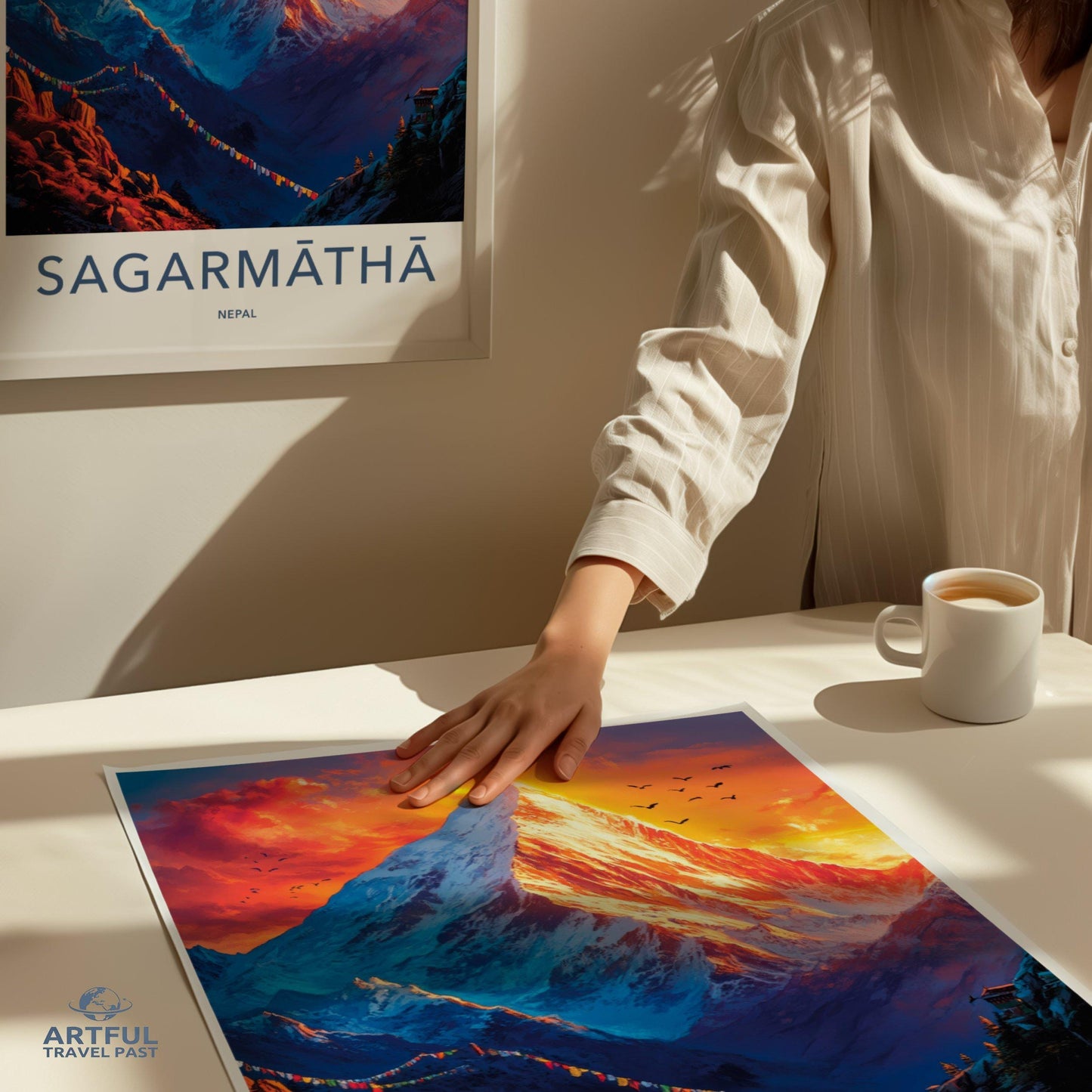 Sagarmatha Poster - Nepal Wall Art