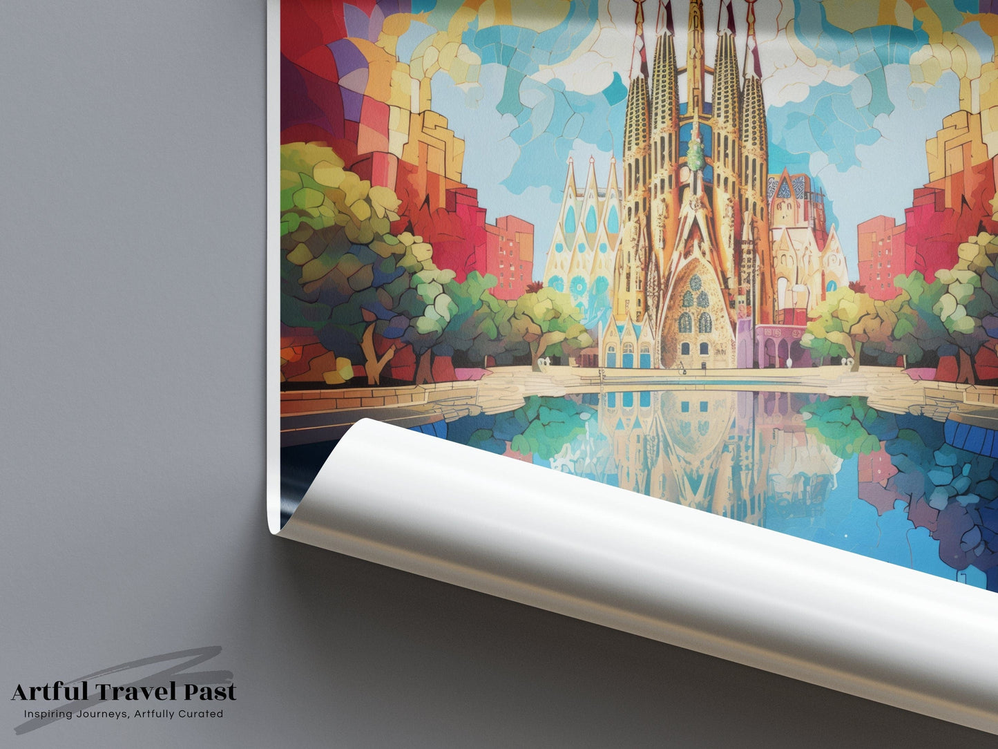 Sagrada Familia Poster | Spain Wall Art | Europe Decor