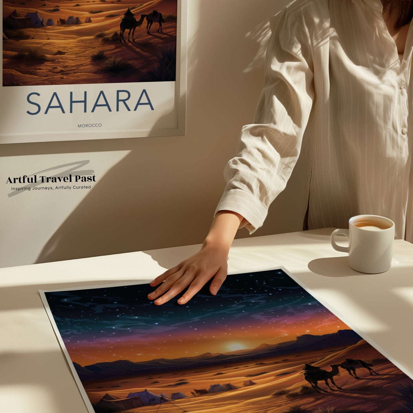 Sahara Desert Poster | Morocco Wall Art