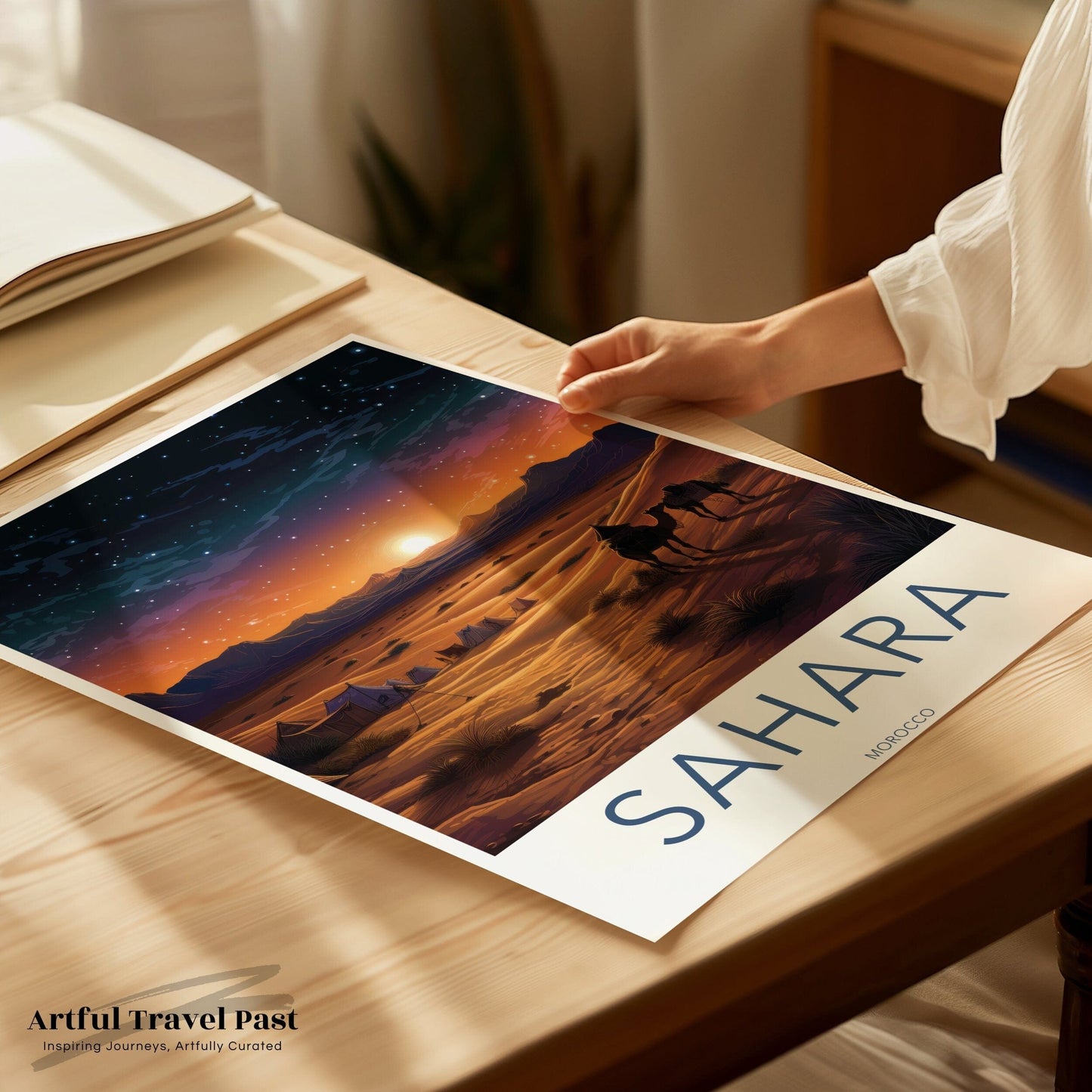 Sahara Desert Poster | Morocco Wall Art