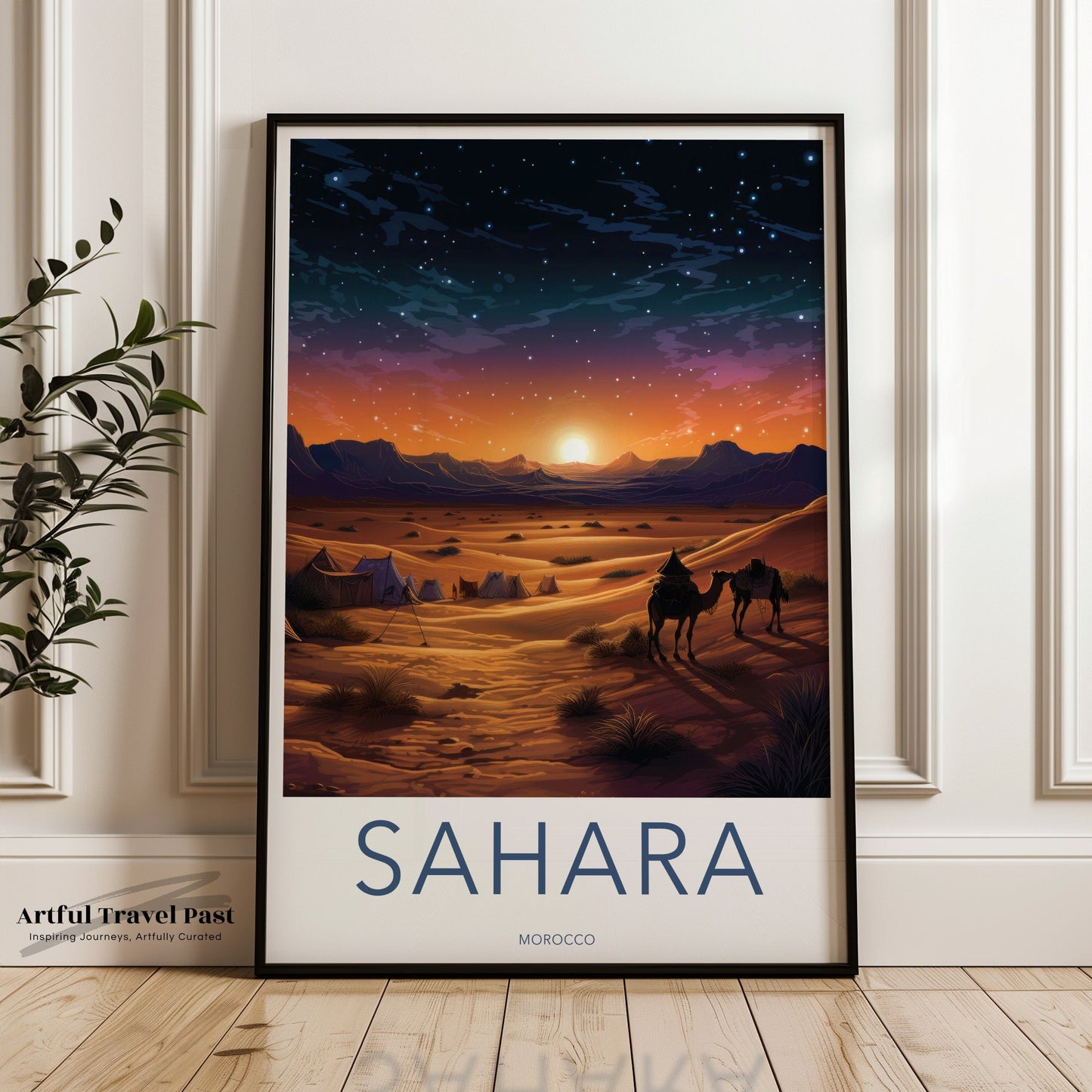Sahara Desert Poster | Morocco Wall Art