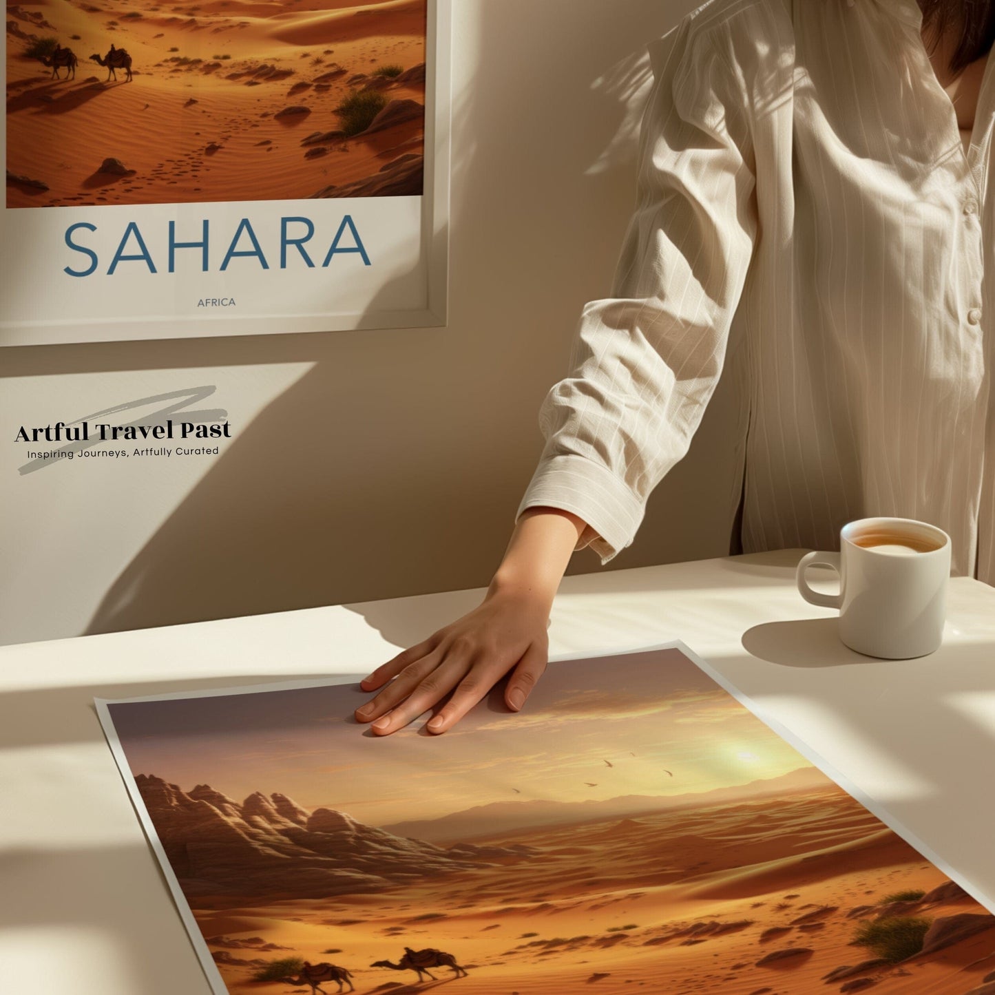 Sahara Poster | Morocco Wall Art | Africa Decor