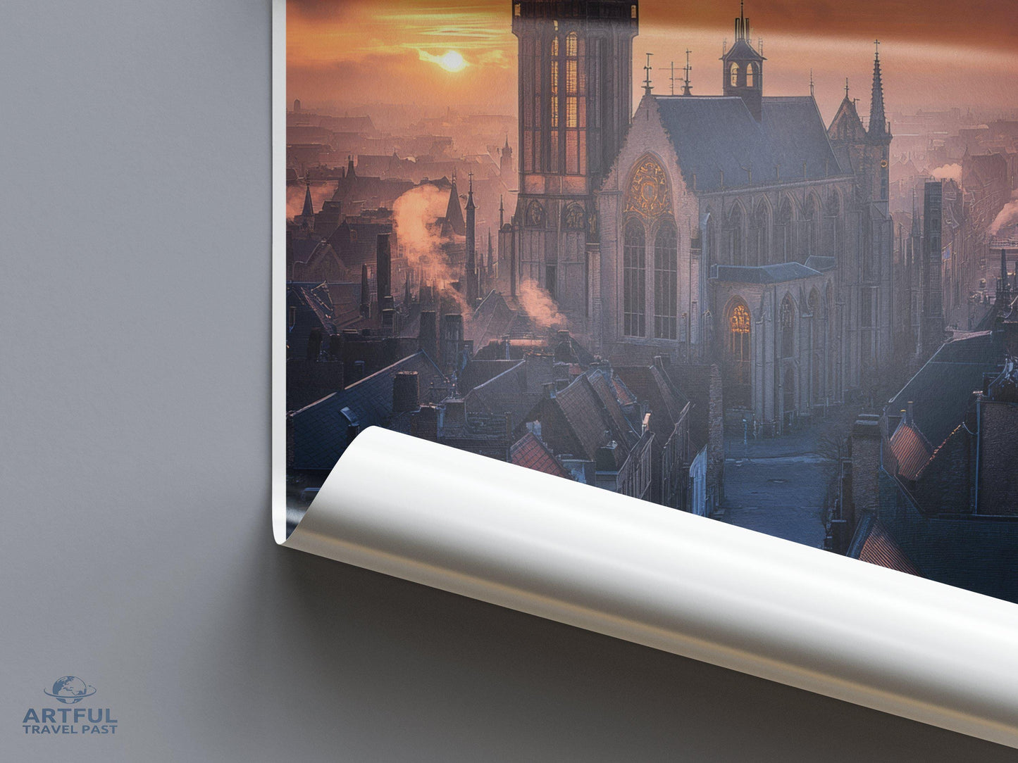 Saint Bavo’s Poster - Belgium Wall Art