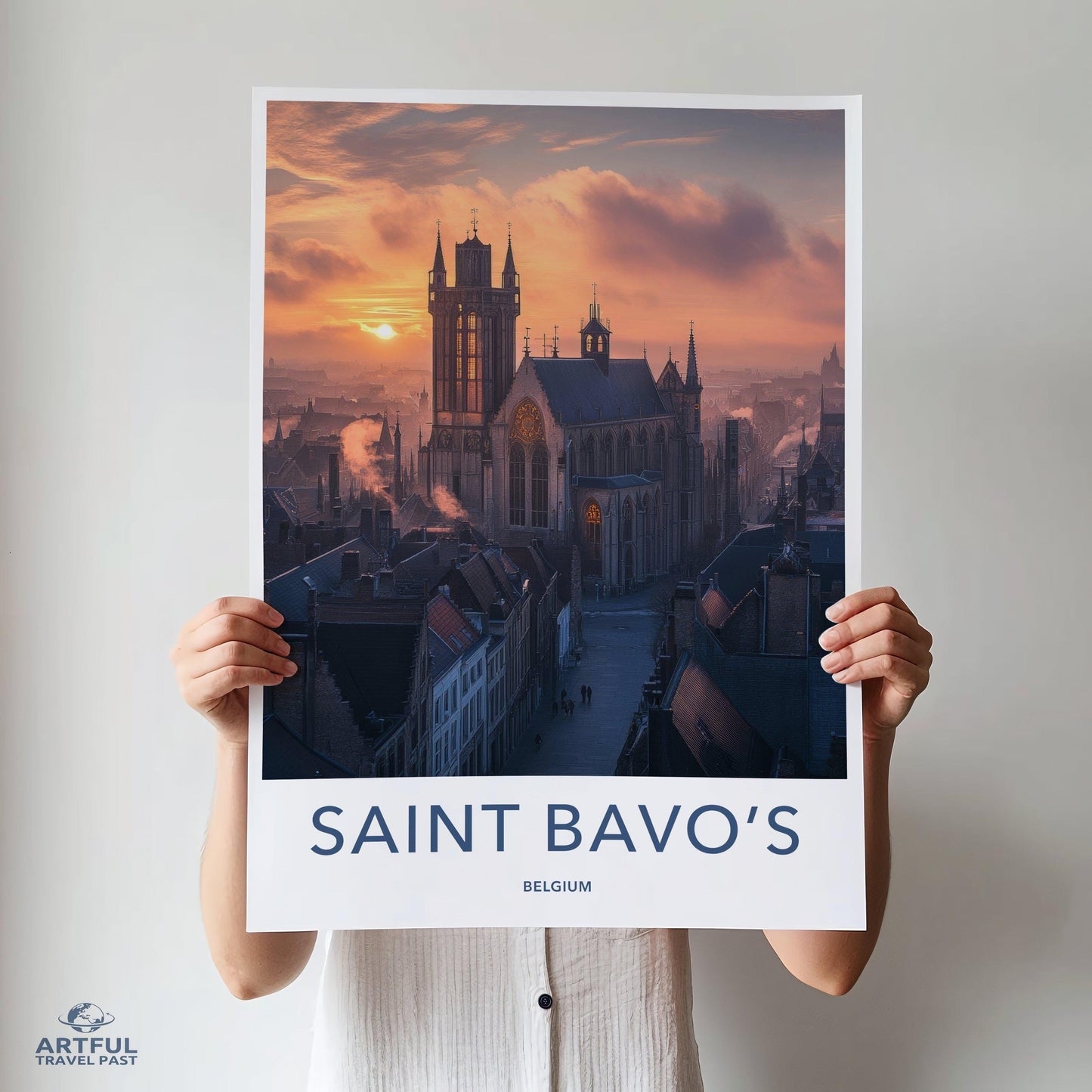 Saint Bavo’s Poster - Belgium Wall Art
