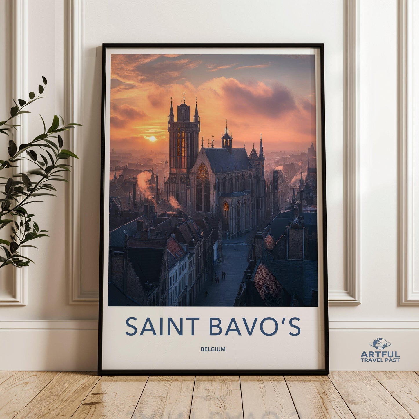 Saint Bavo’s Poster - Belgium Wall Art