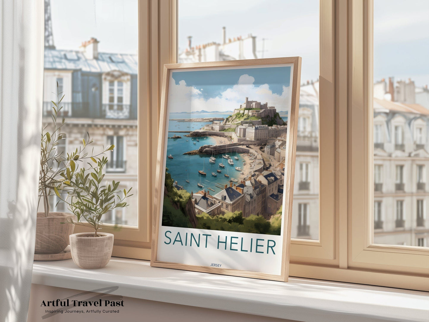 Saint Helier Poster | Jersey Wall Art | UK Decor