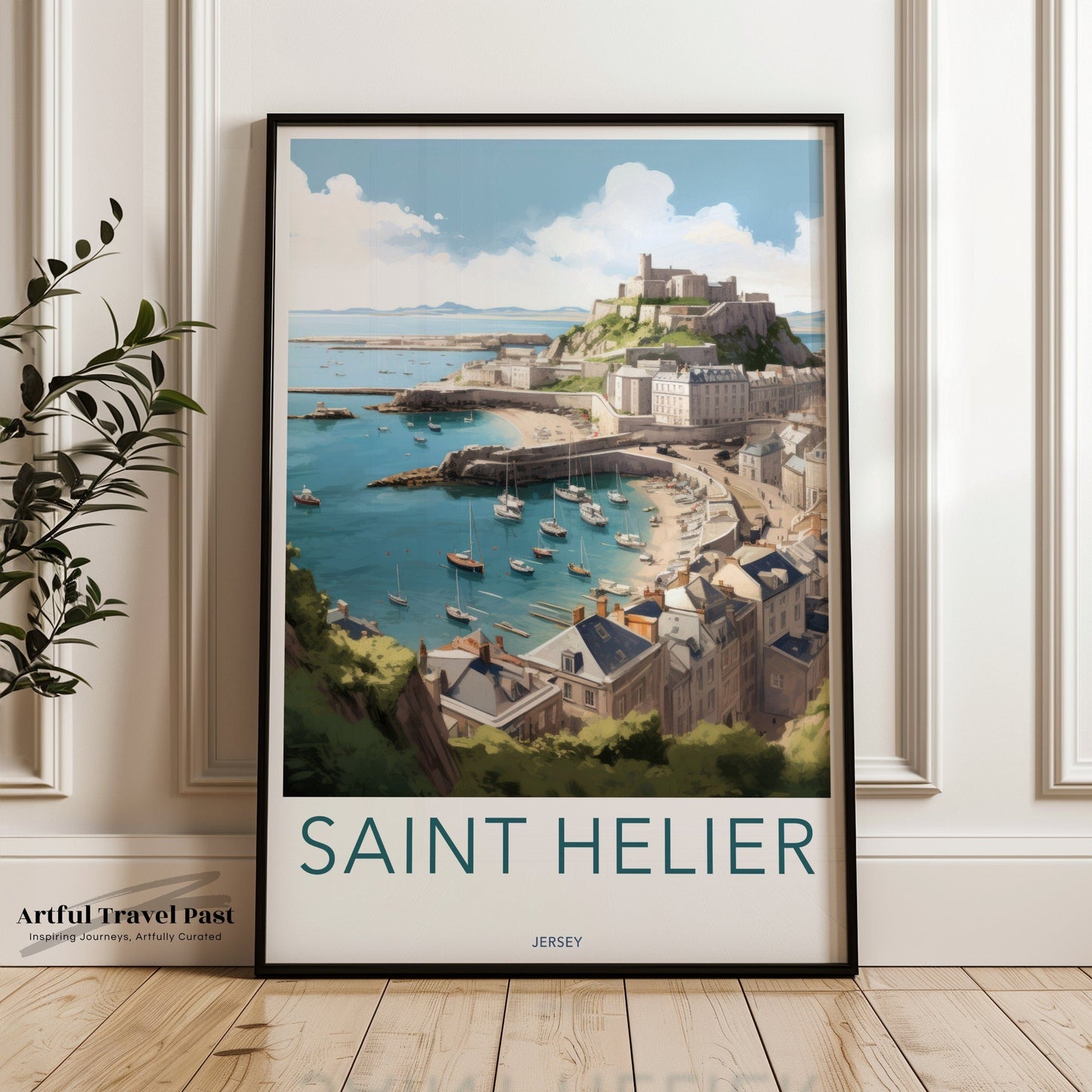 Saint Helier Poster | Jersey Wall Art | UK Decor