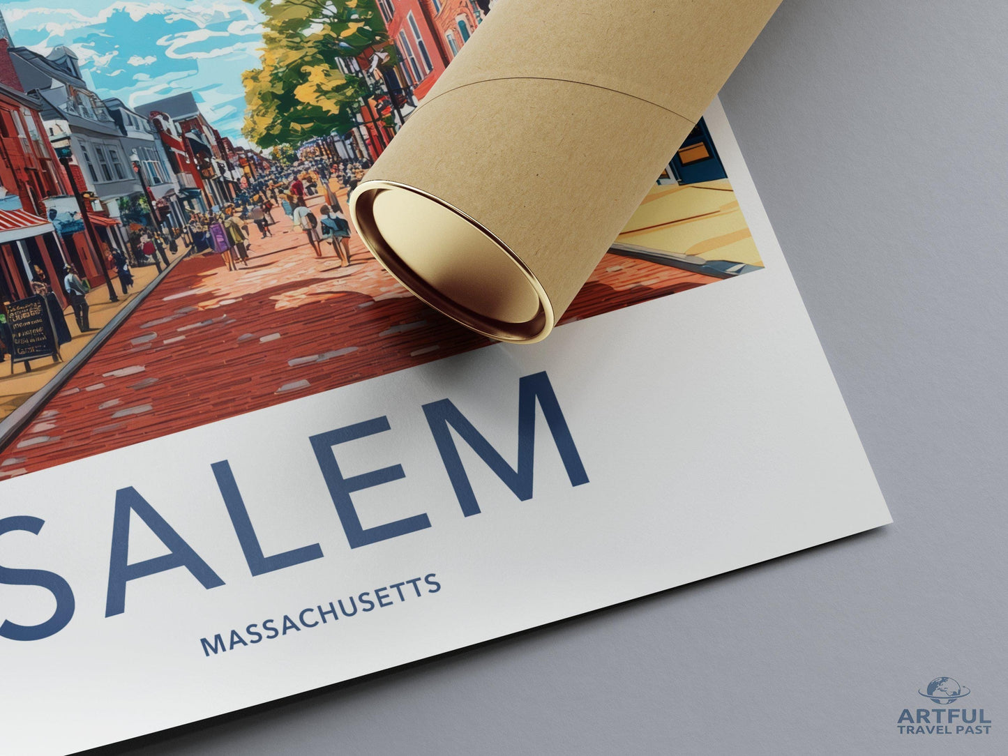 Salem Poster | Massachusetts Wall Art | America Decor
