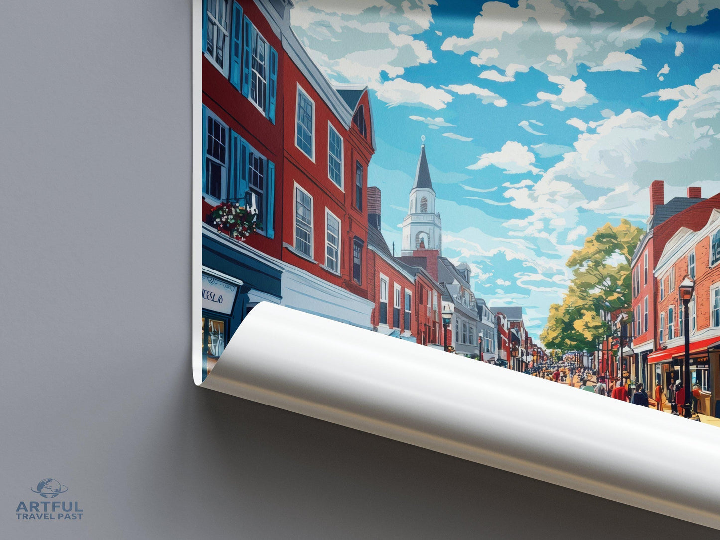 Salem Poster | Massachusetts Wall Art | America Decor