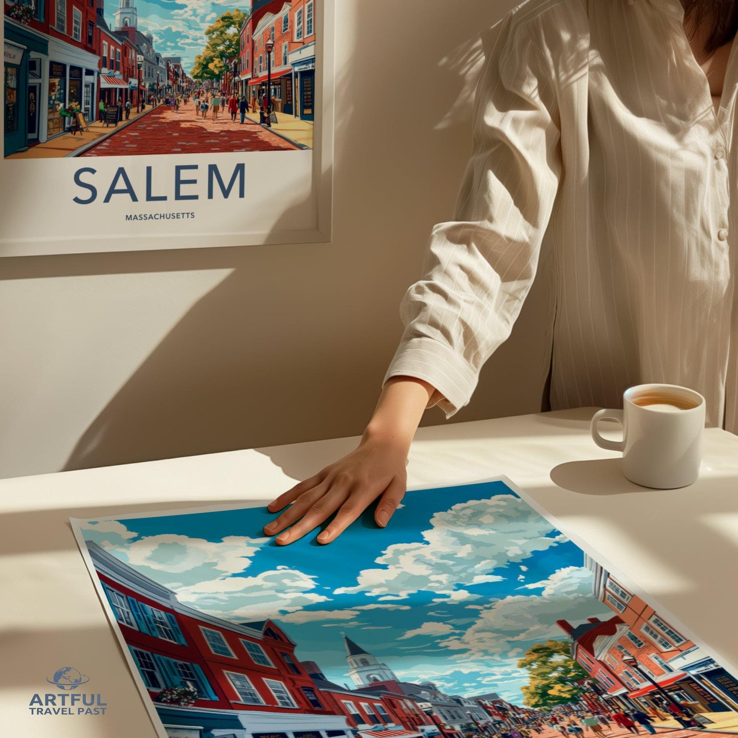 Salem Poster | Massachusetts Wall Art | America Decor