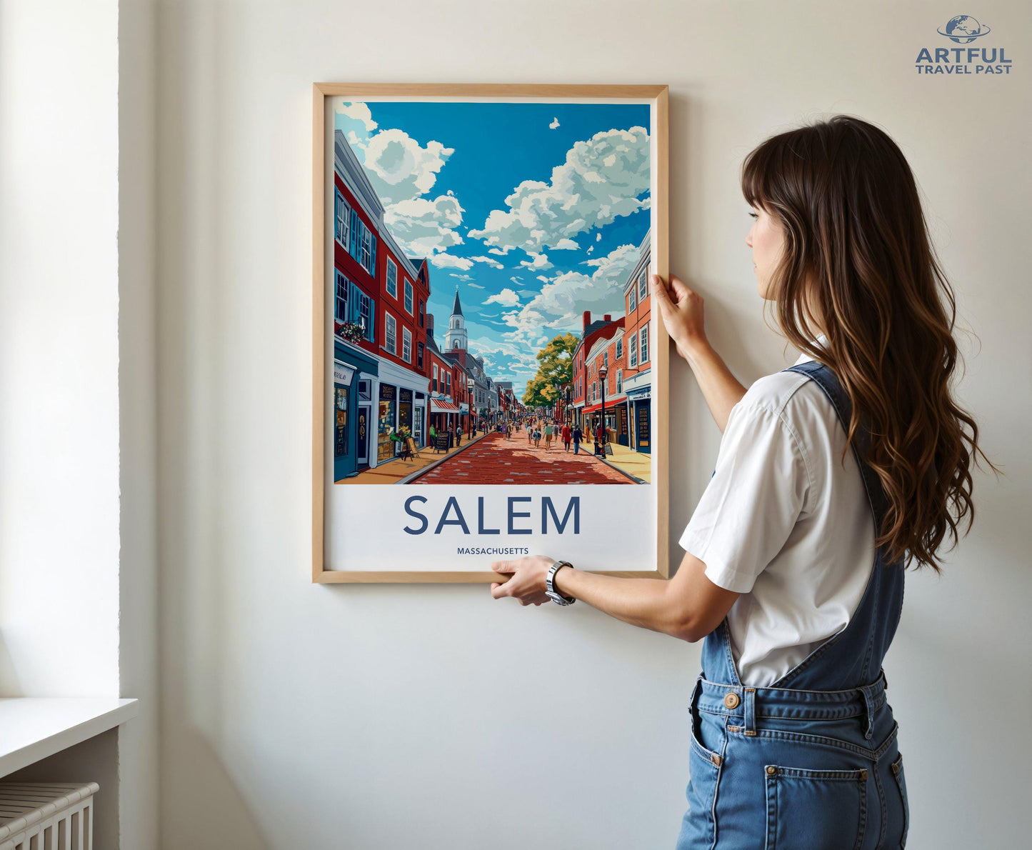 Salem Poster | Massachusetts Wall Art | America Decor