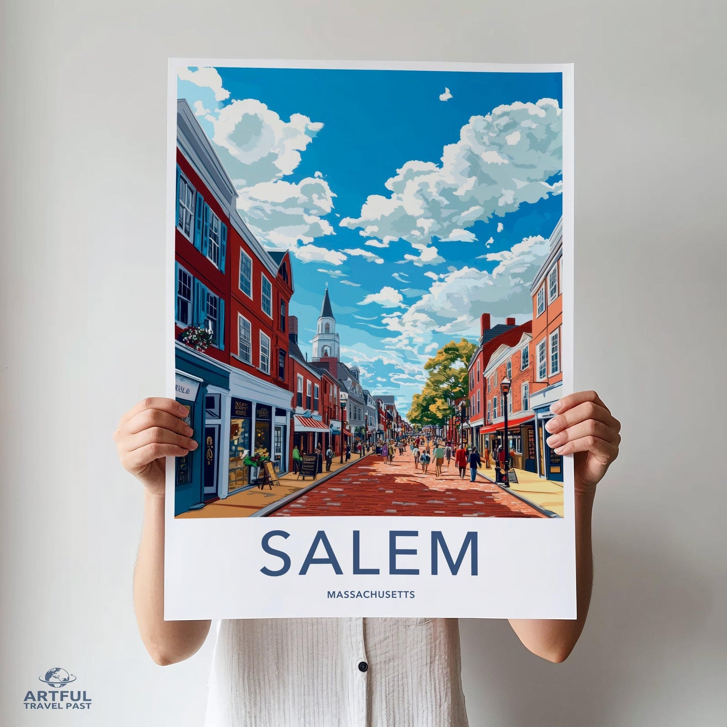 Salem Poster | Massachusetts Wall Art | America Decor