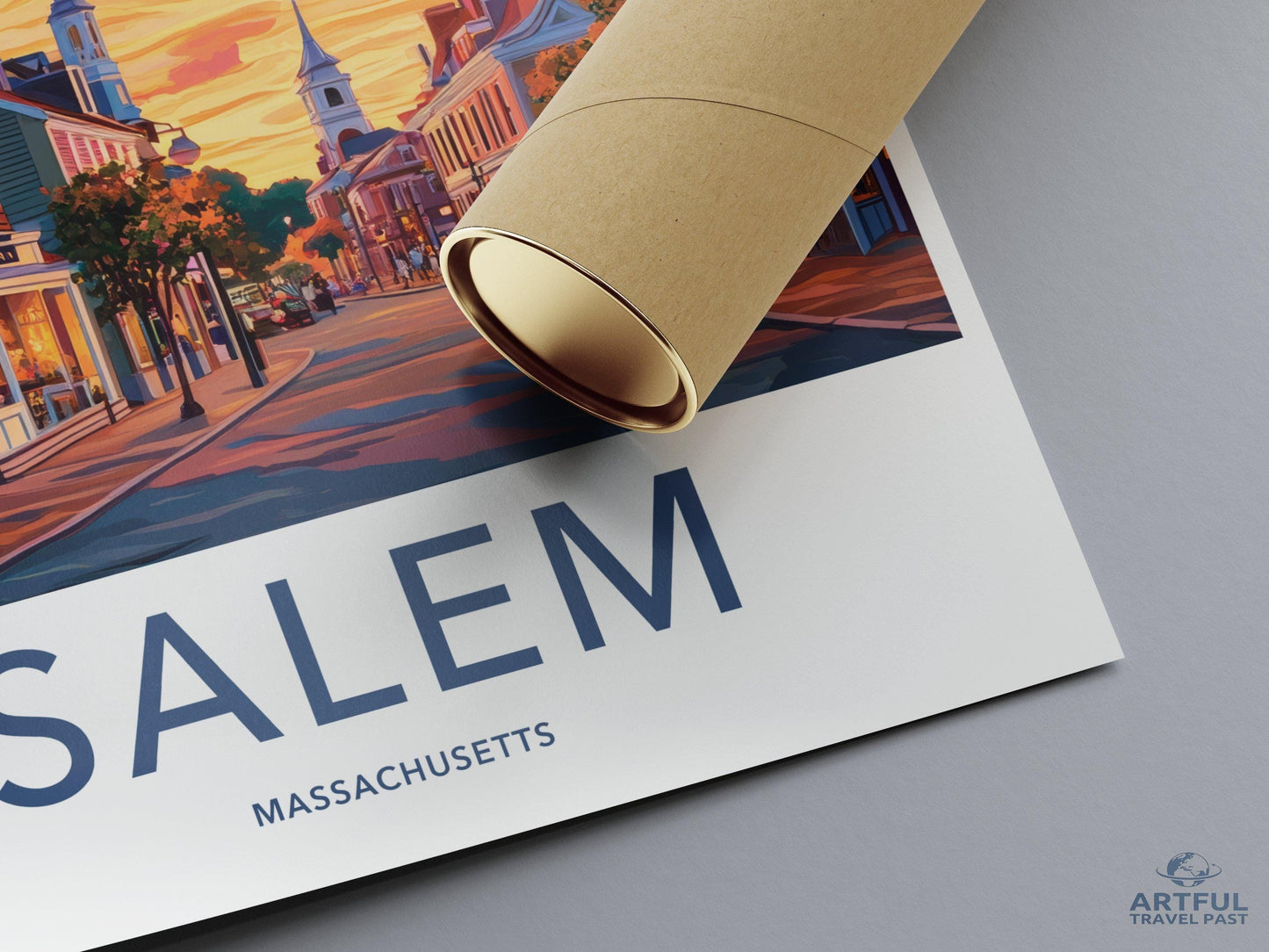 Salem Poster | Massachusetts Wall Art | America Decor