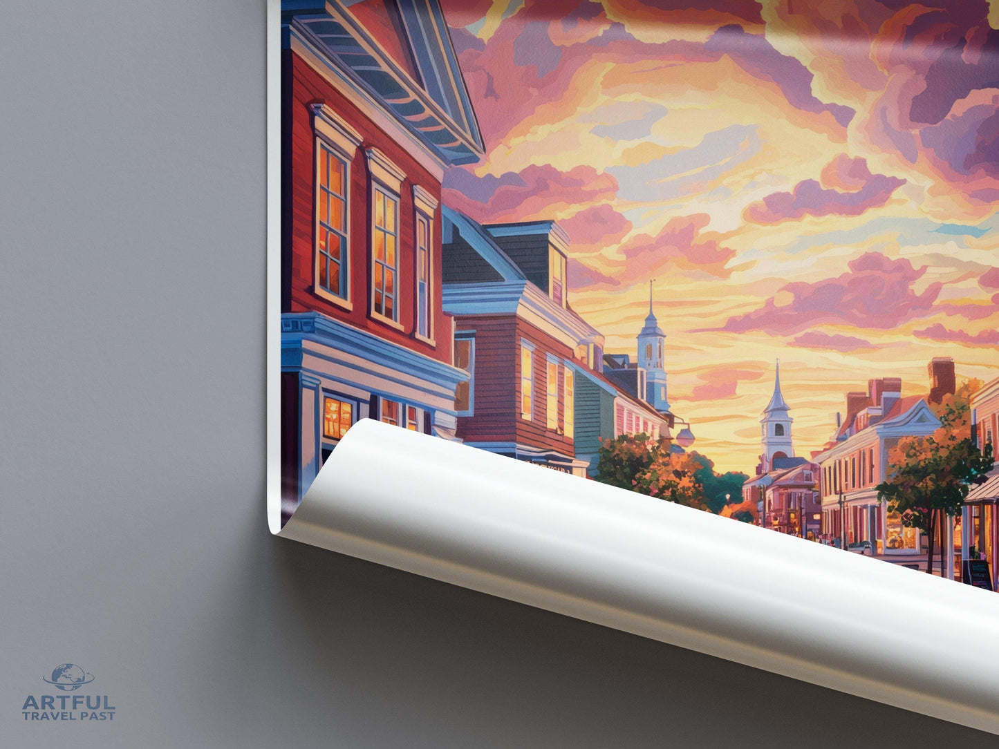 Salem Poster | Massachusetts Wall Art | America Decor