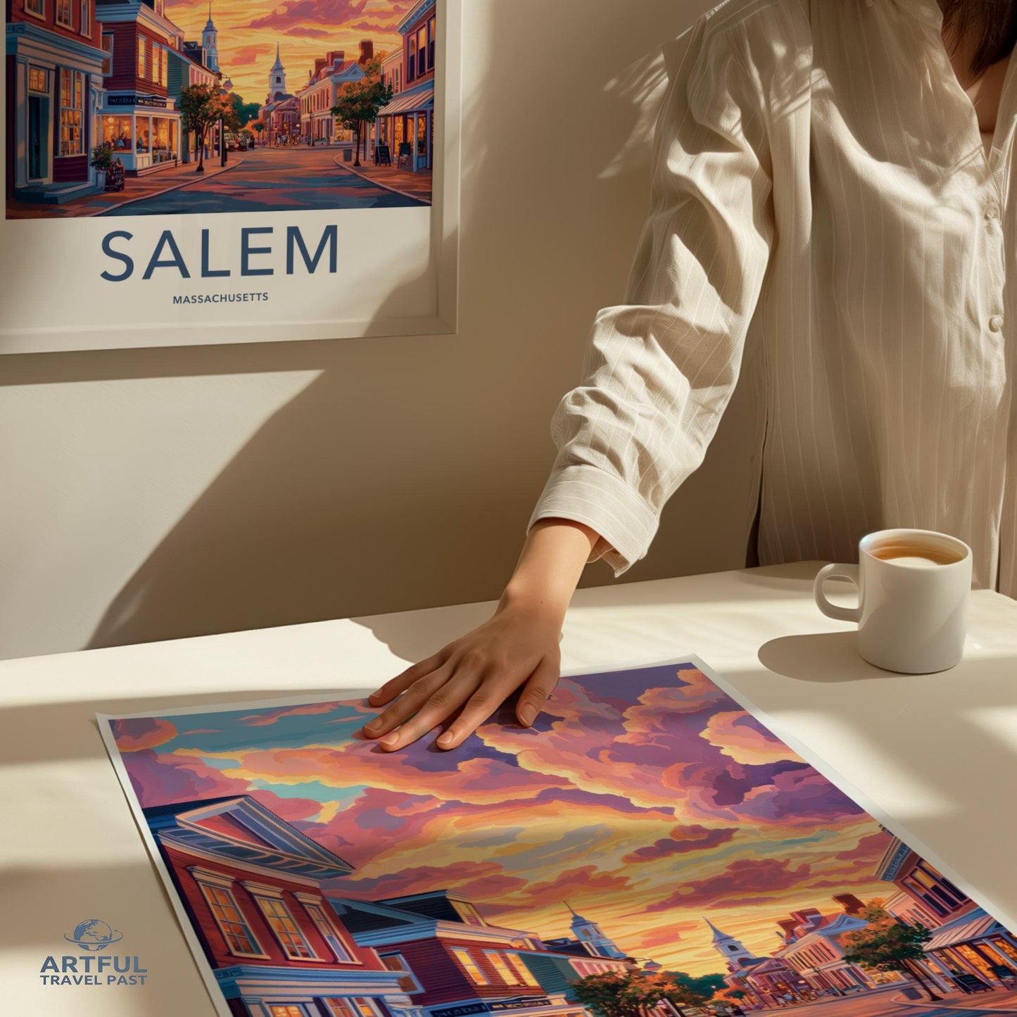 Salem Poster | Massachusetts Wall Art | America Decor