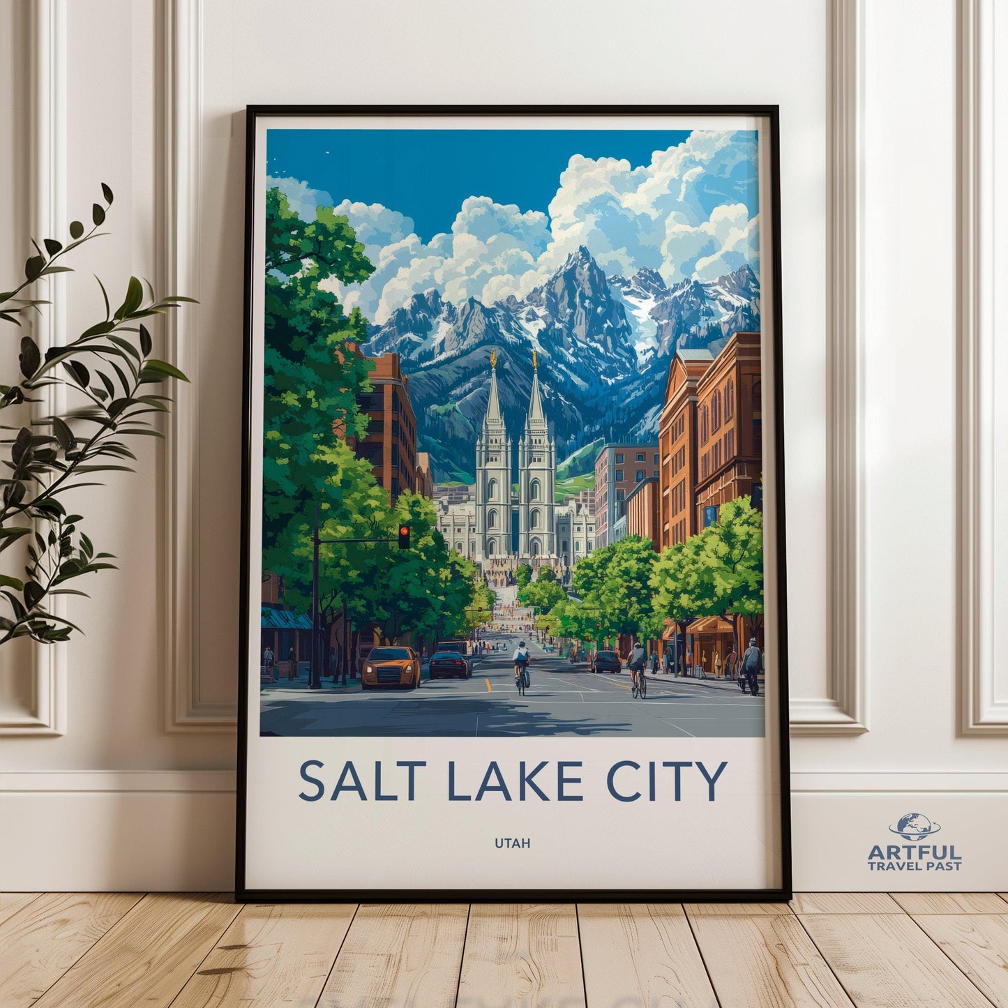 Salt Lake City Poster - Utah Wall Art