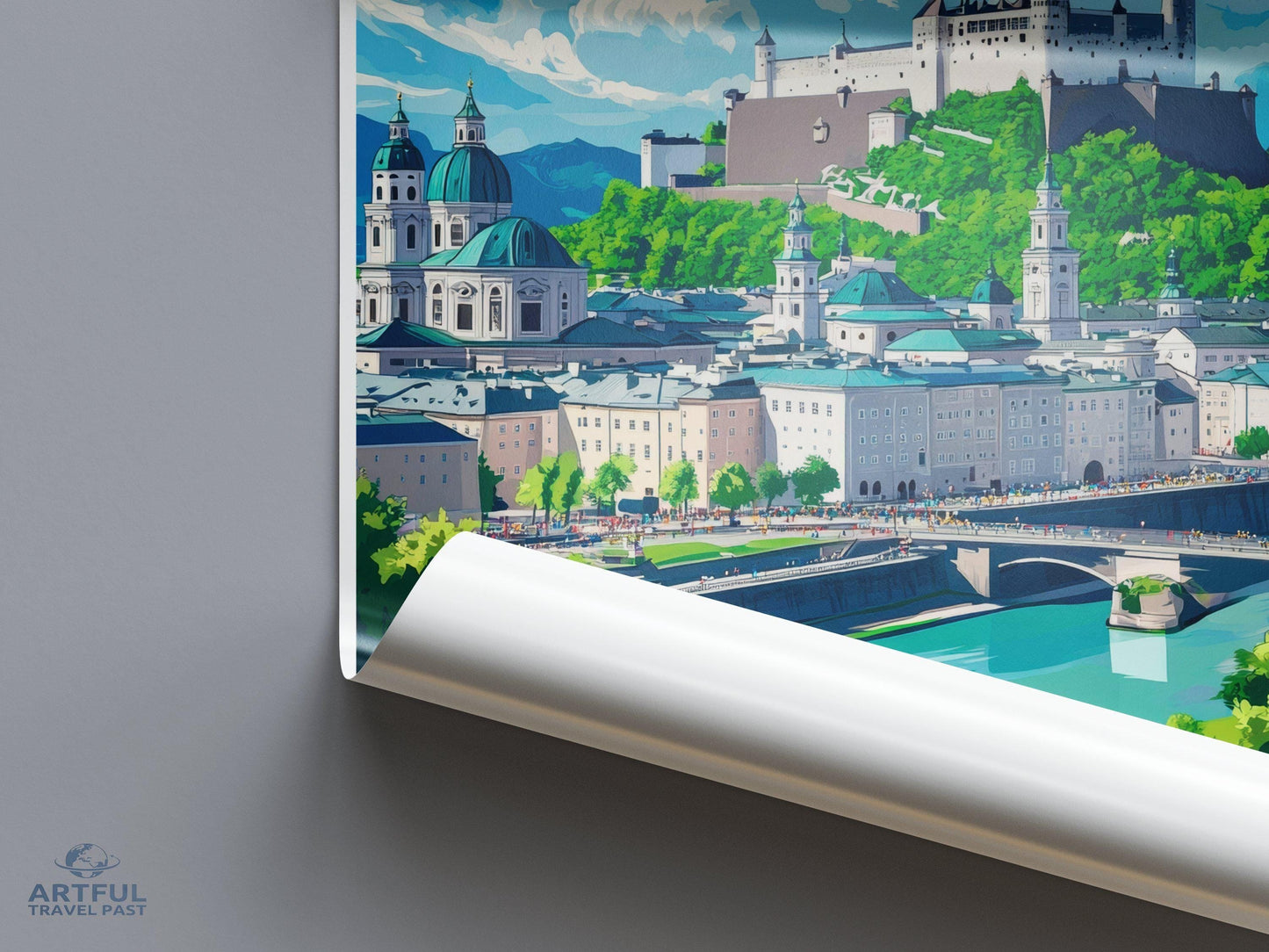 Salzburg Poster | Austria Wall Art