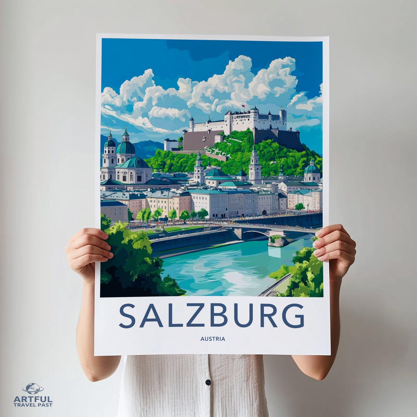 Salzburg Poster | Austria Wall Art