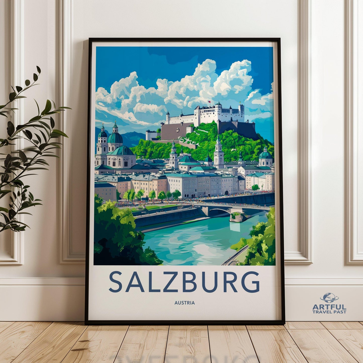 Salzburg Poster | Austria Wall Art