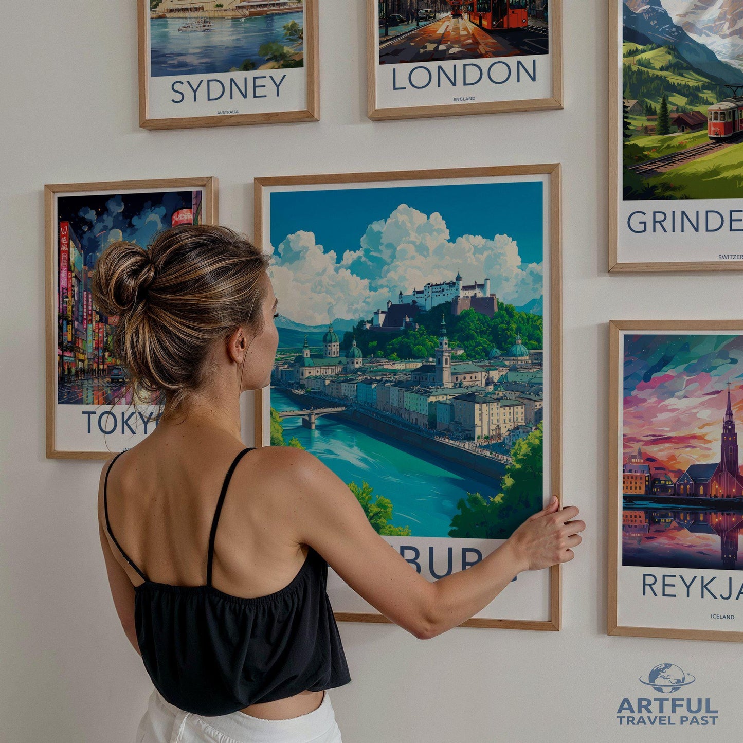 Salzburg Poster | Austria Wall Art | Europe Decor